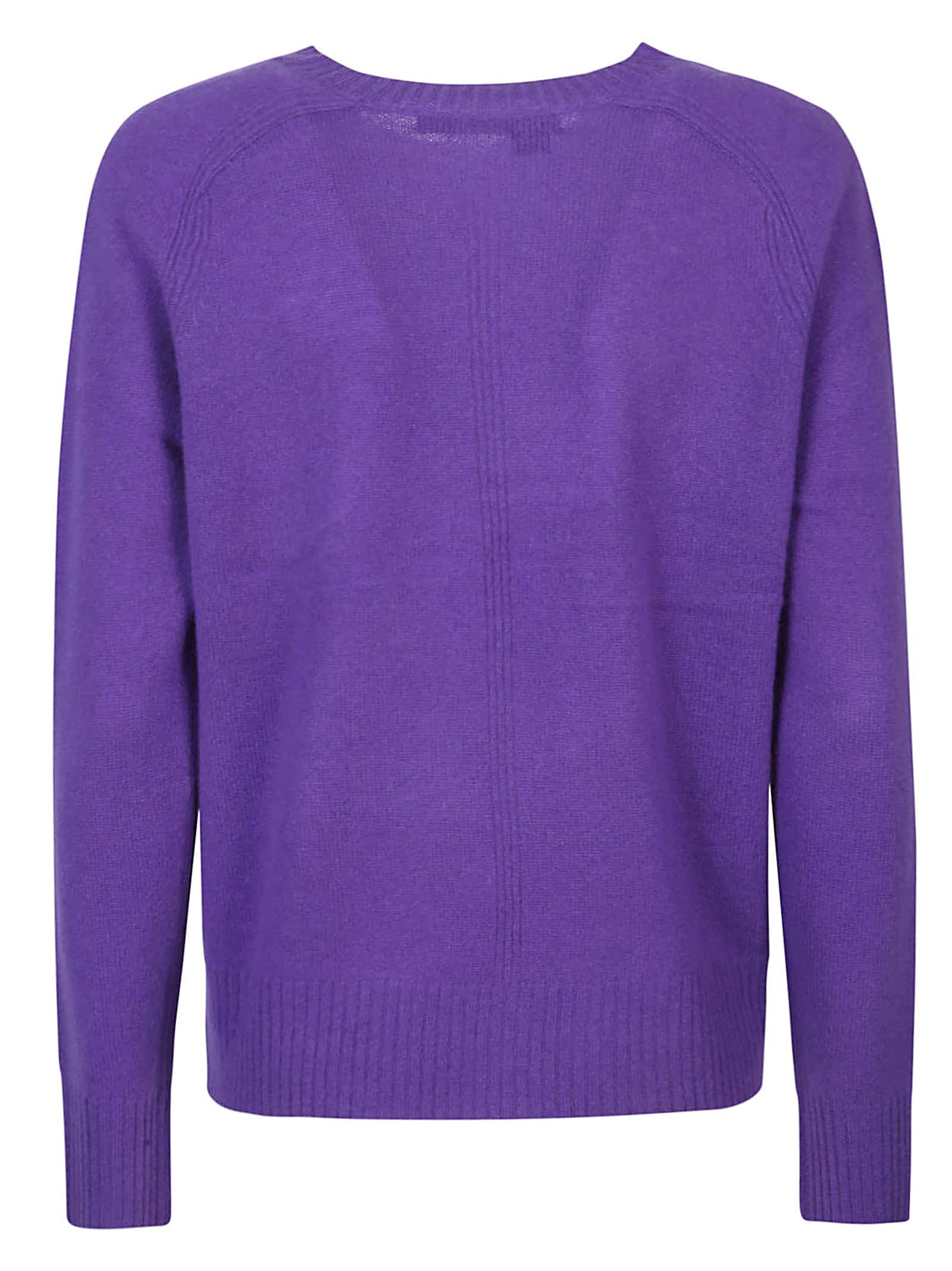 Shop 360cashmere Taylor Round Neck Sweater In Amethyst