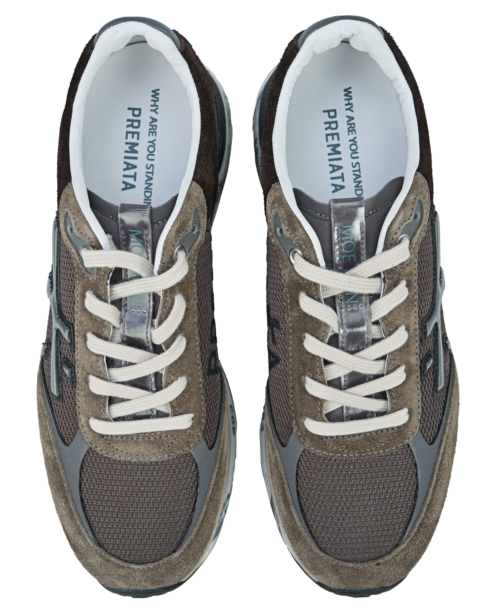 Shop Premiata Sneakers Moerun In Marrone