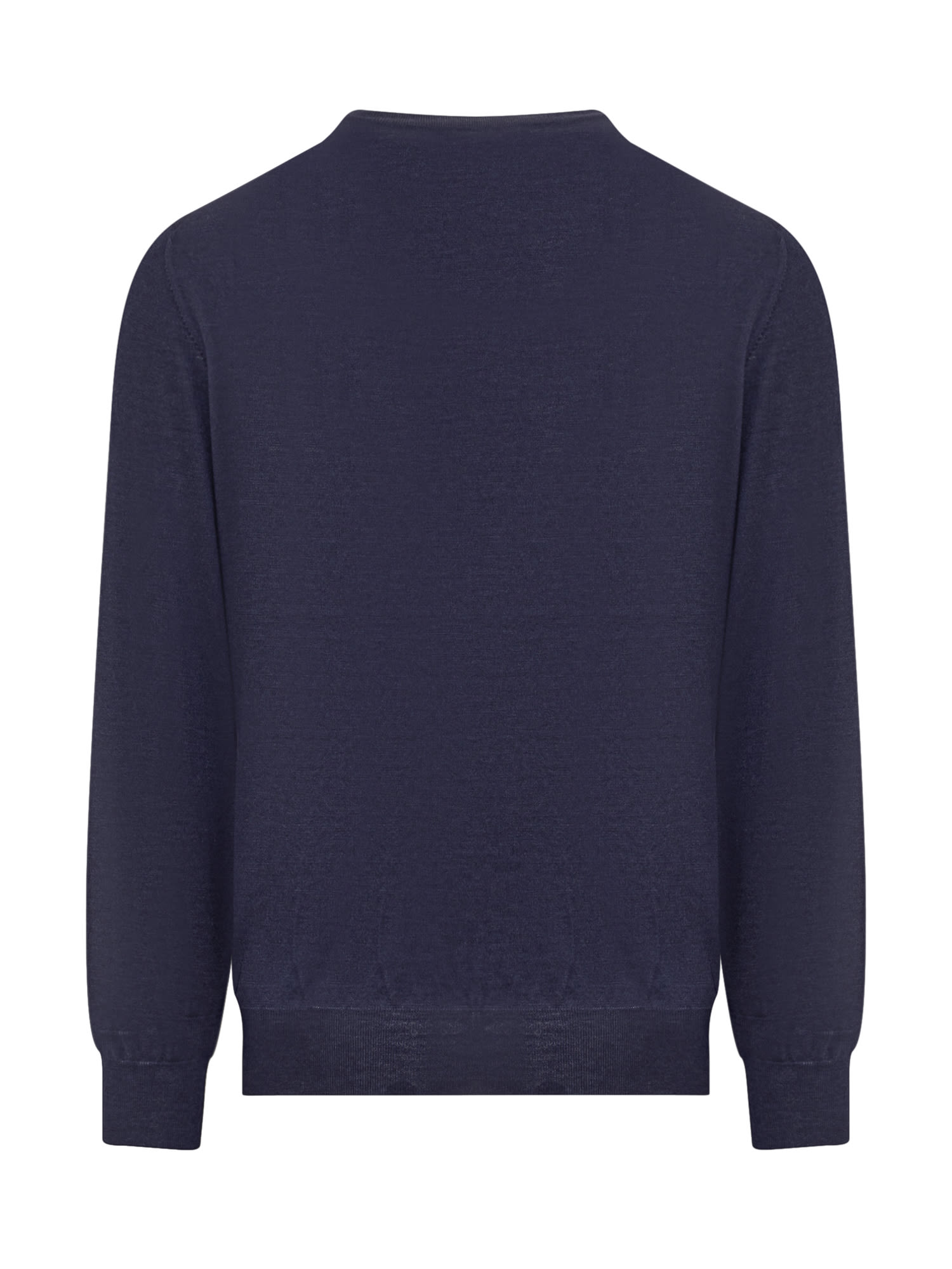 Brunello Cucinelli Long-sleeved Cotton T-shirt In Marina