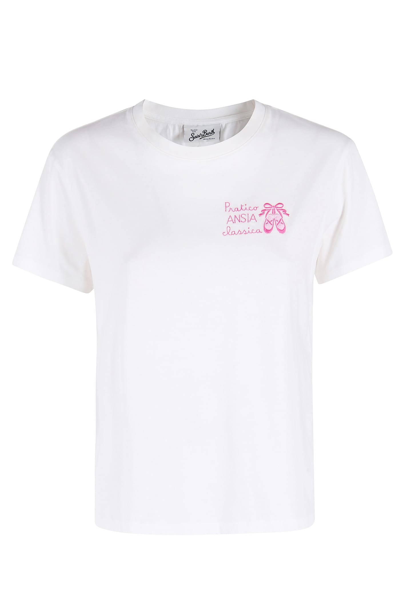 Mc2 Saint Barth Crewneck T Shirt In Yellow