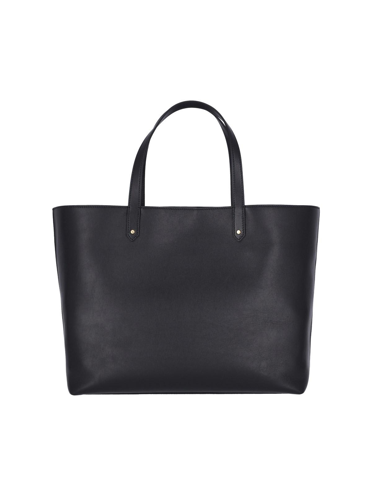 Shop Golden Goose Logo Tote Bag In Black