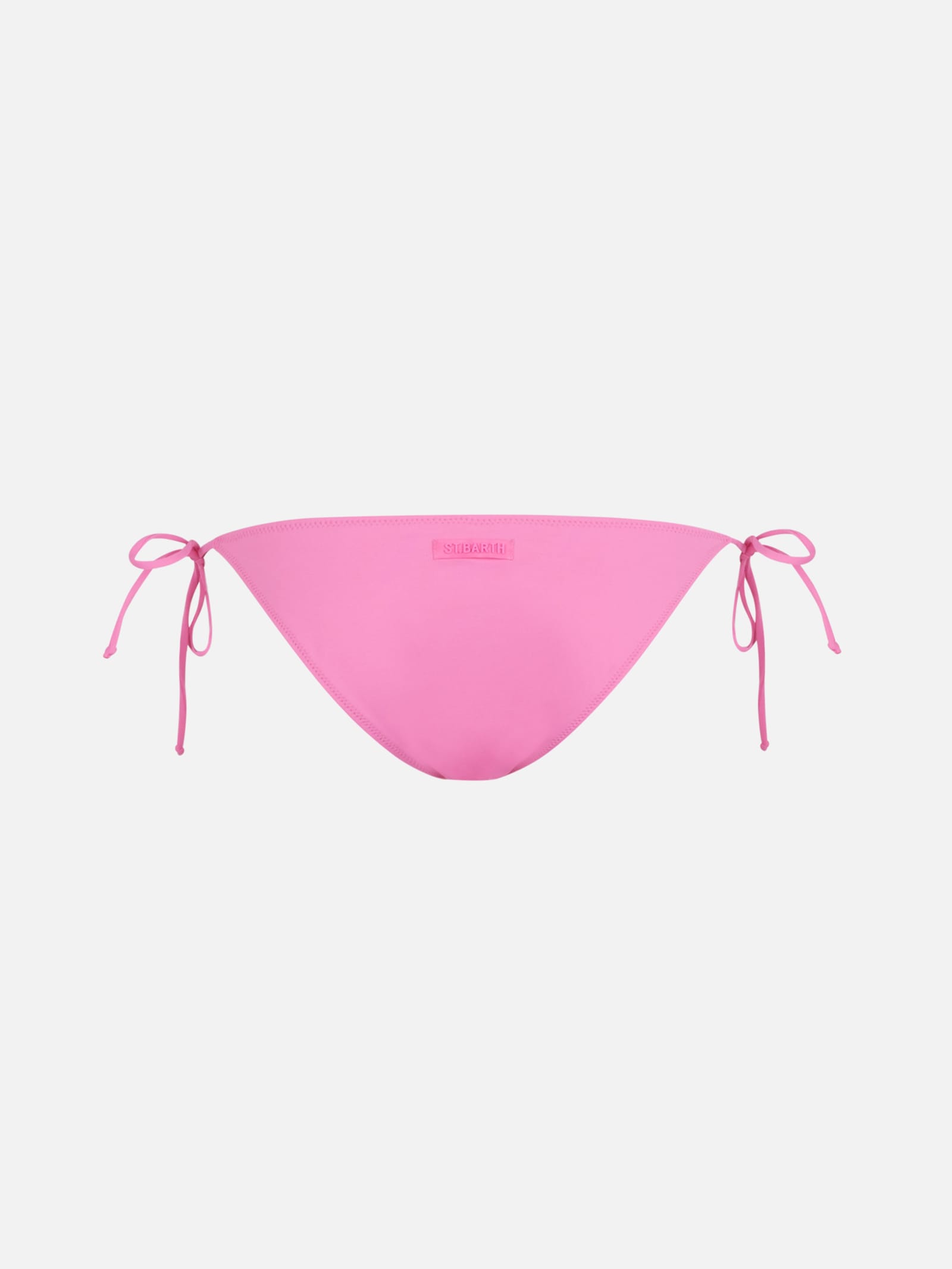 Mc2 Saint Barth Woman Fluo Pink Swim Briefs With Side Laces In Pink
