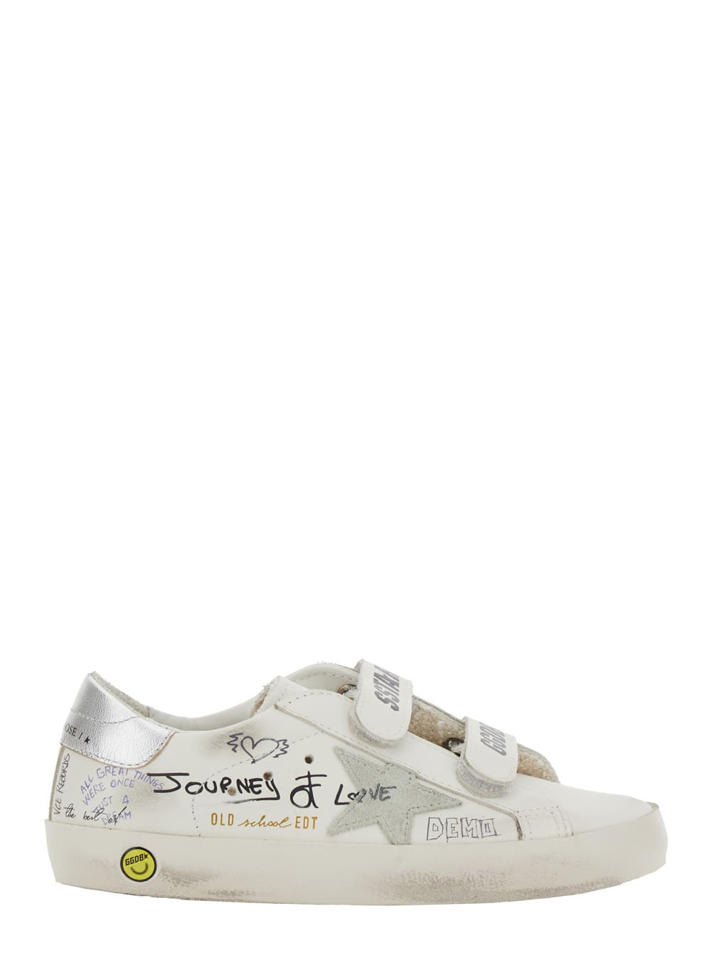 Golden Goose Kid - Old School Sneakers In White