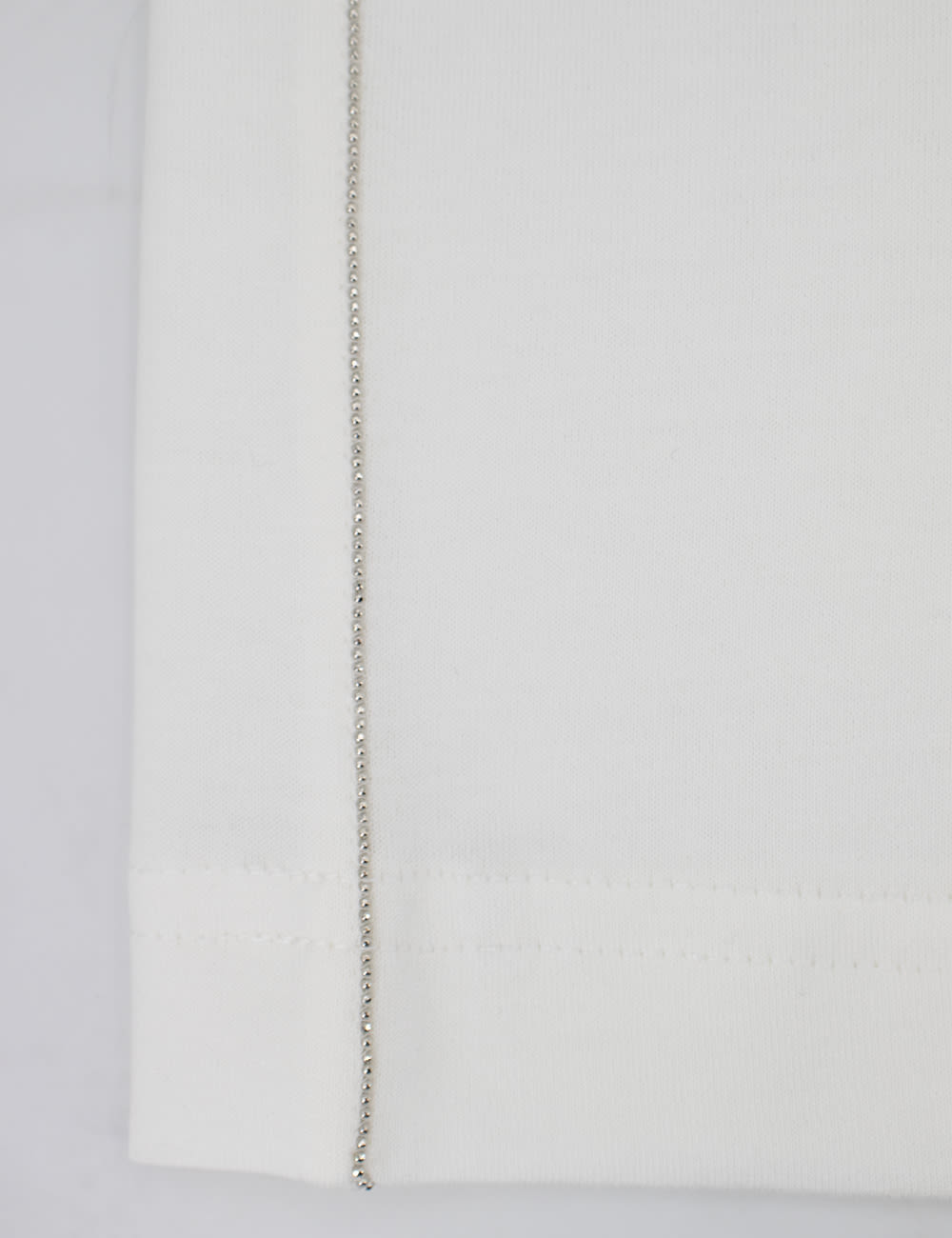Shop Fabiana Filippi Cotton T-shirt In Bianco