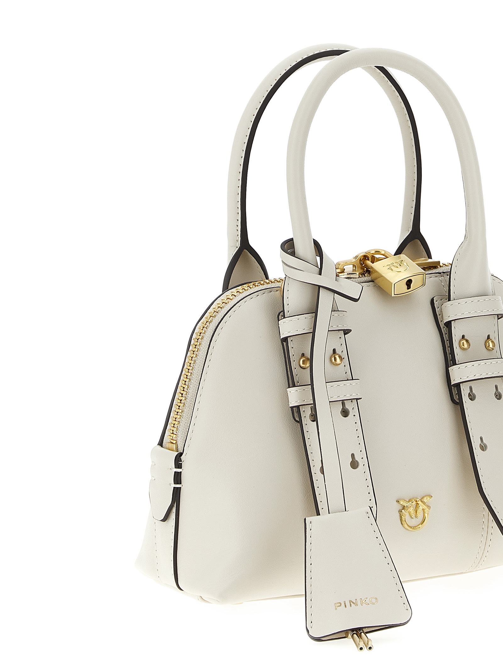Pinko Mini Escape Handbag In White