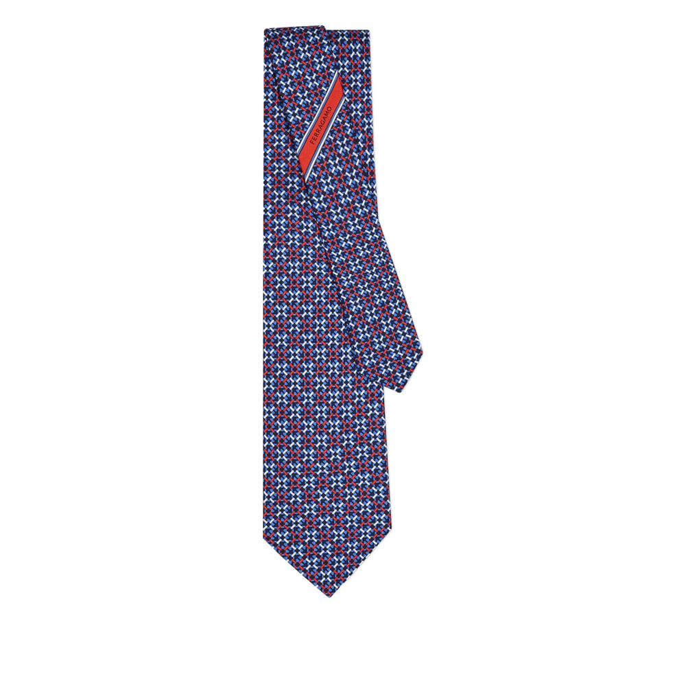 Ferragamo Tie In Blue