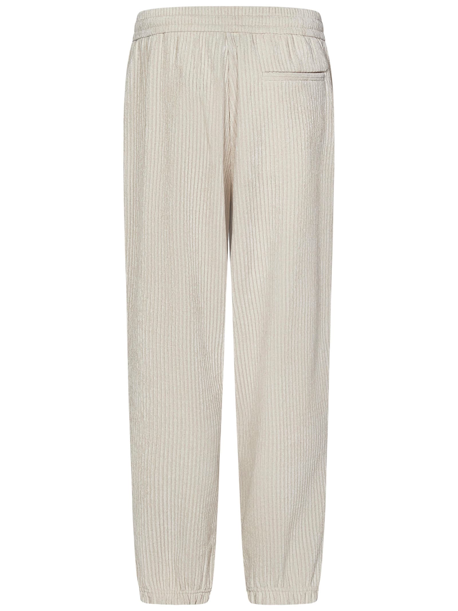 Shop Emporio Armani Trousers In White