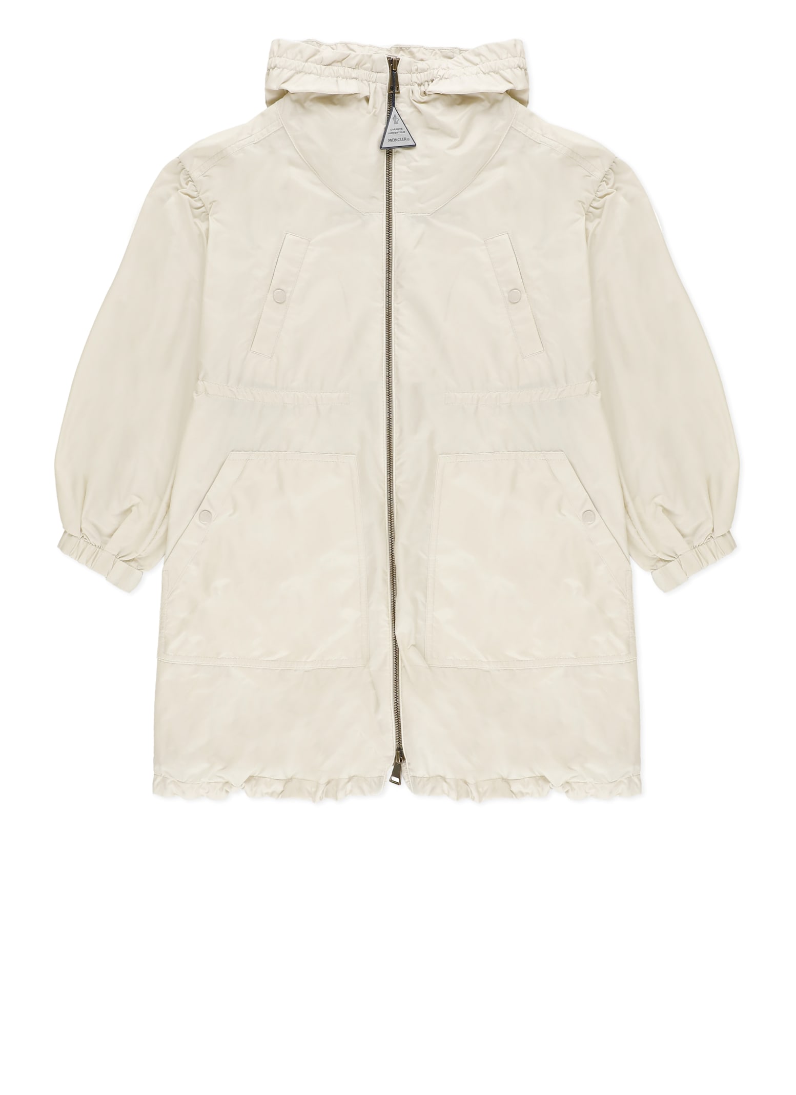 Moncler Jacket Kids Color Ivory In Neutral