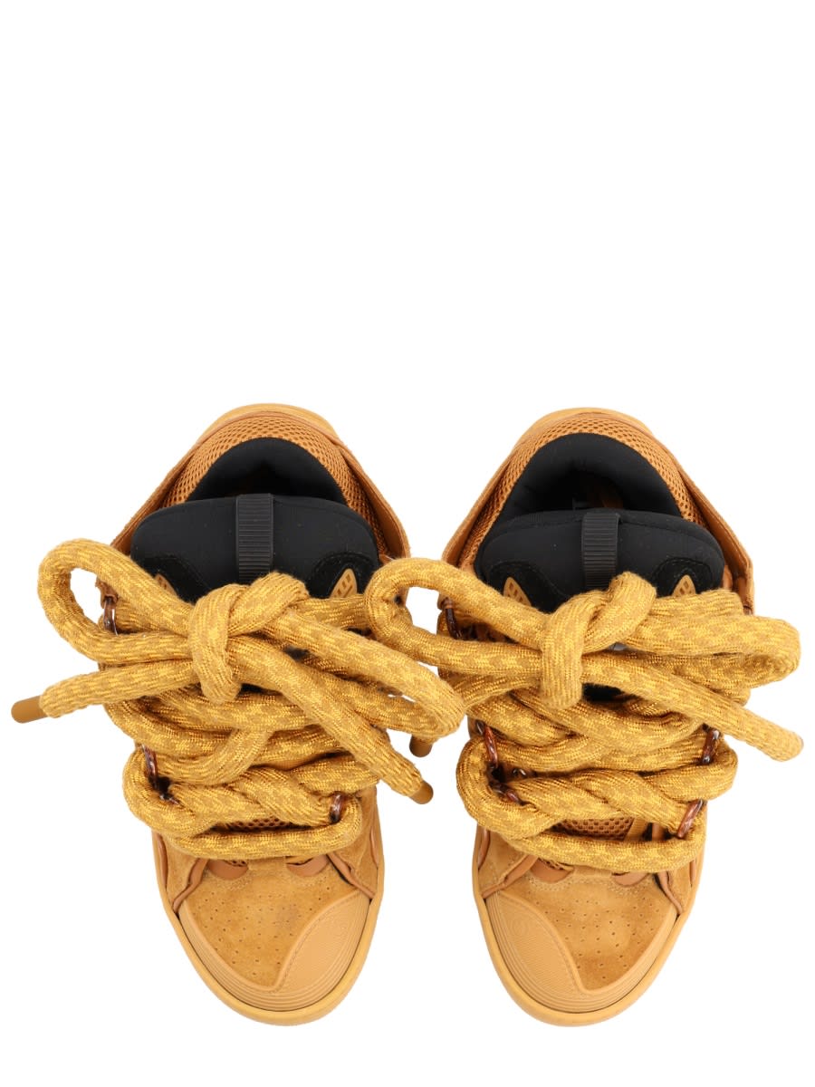 Lanvin Beige Bos Taurus Sneaker In Brown