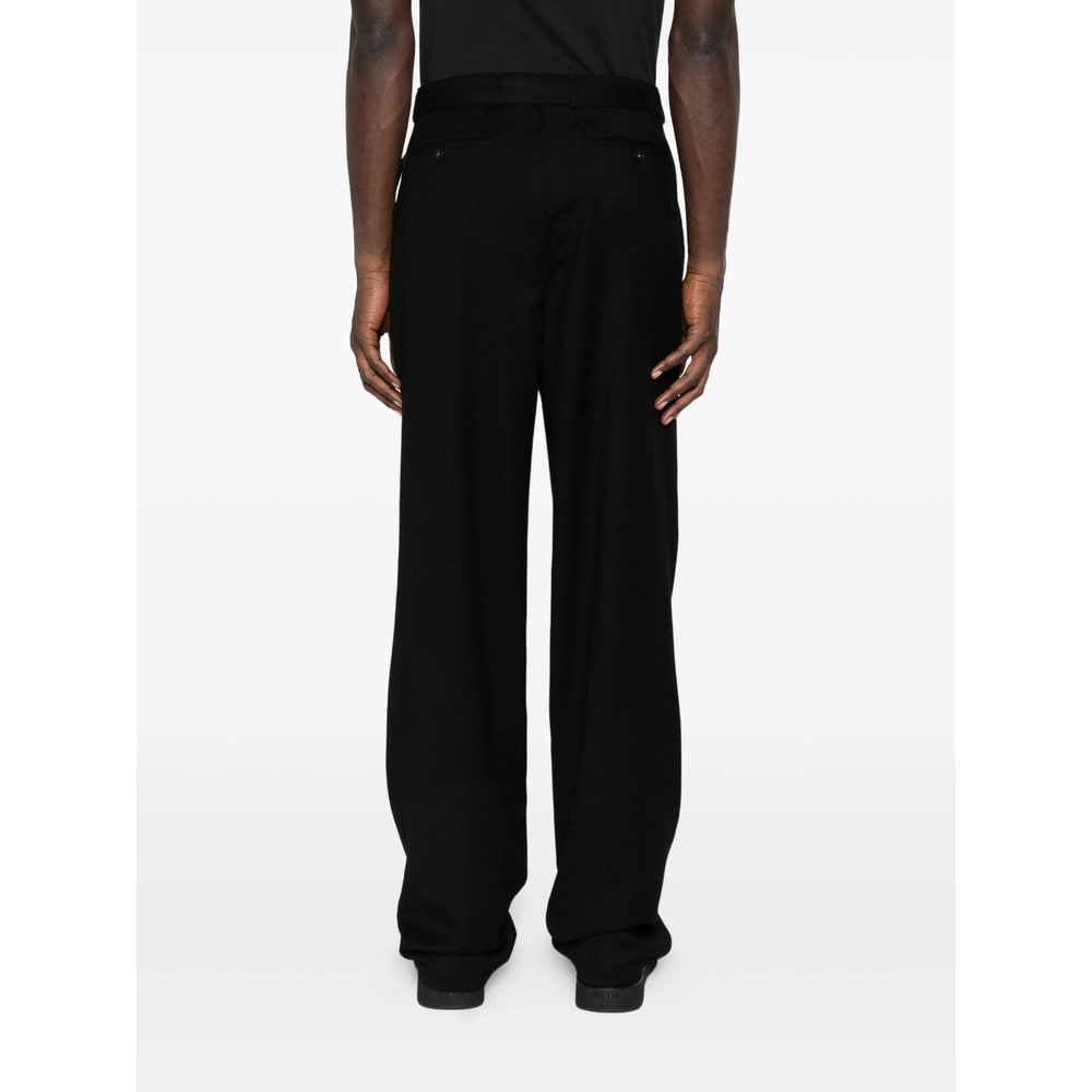 Canali Casual Pants With Belt Loops In Black