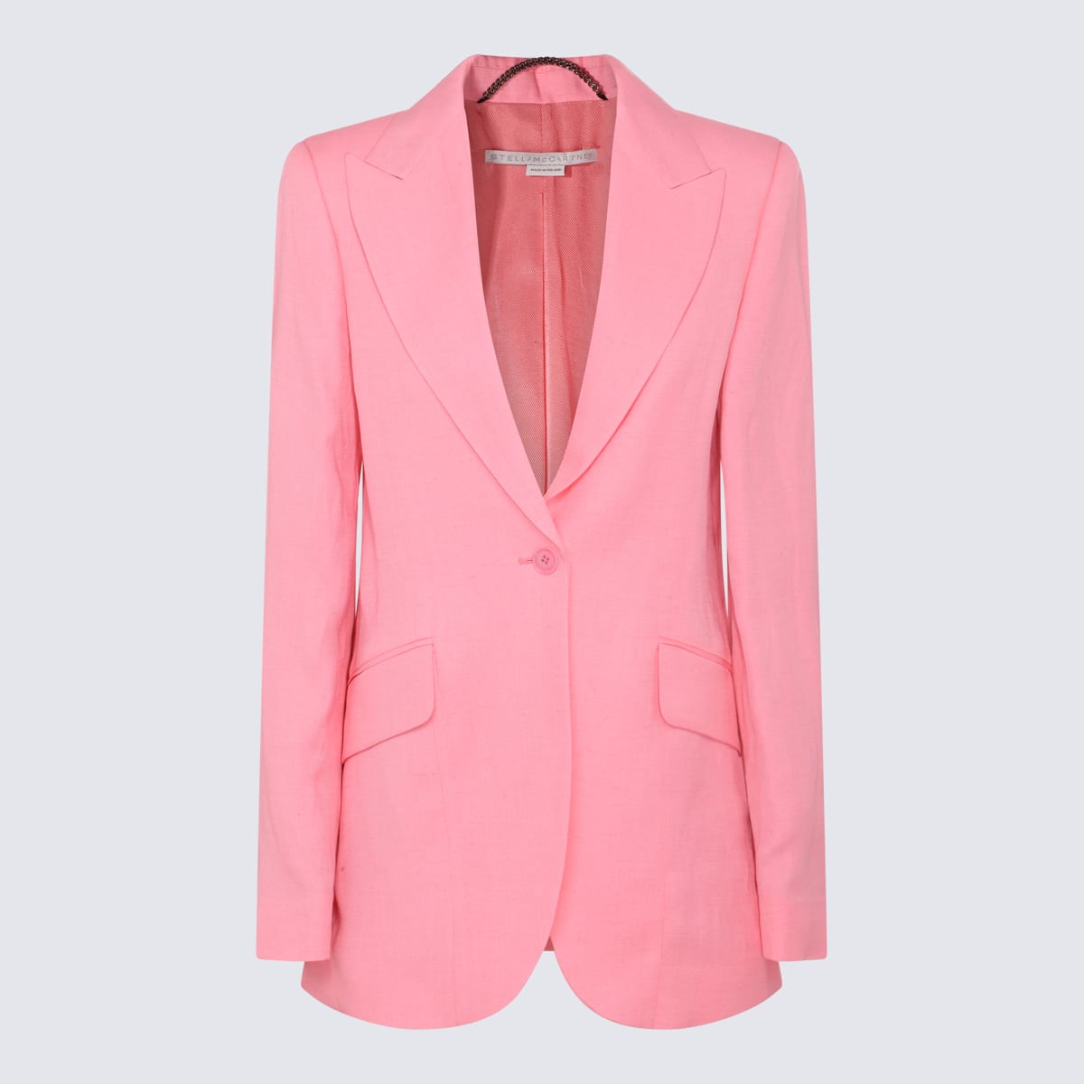 Shop Stella Mccartney Pink Blazer In Ibiscus