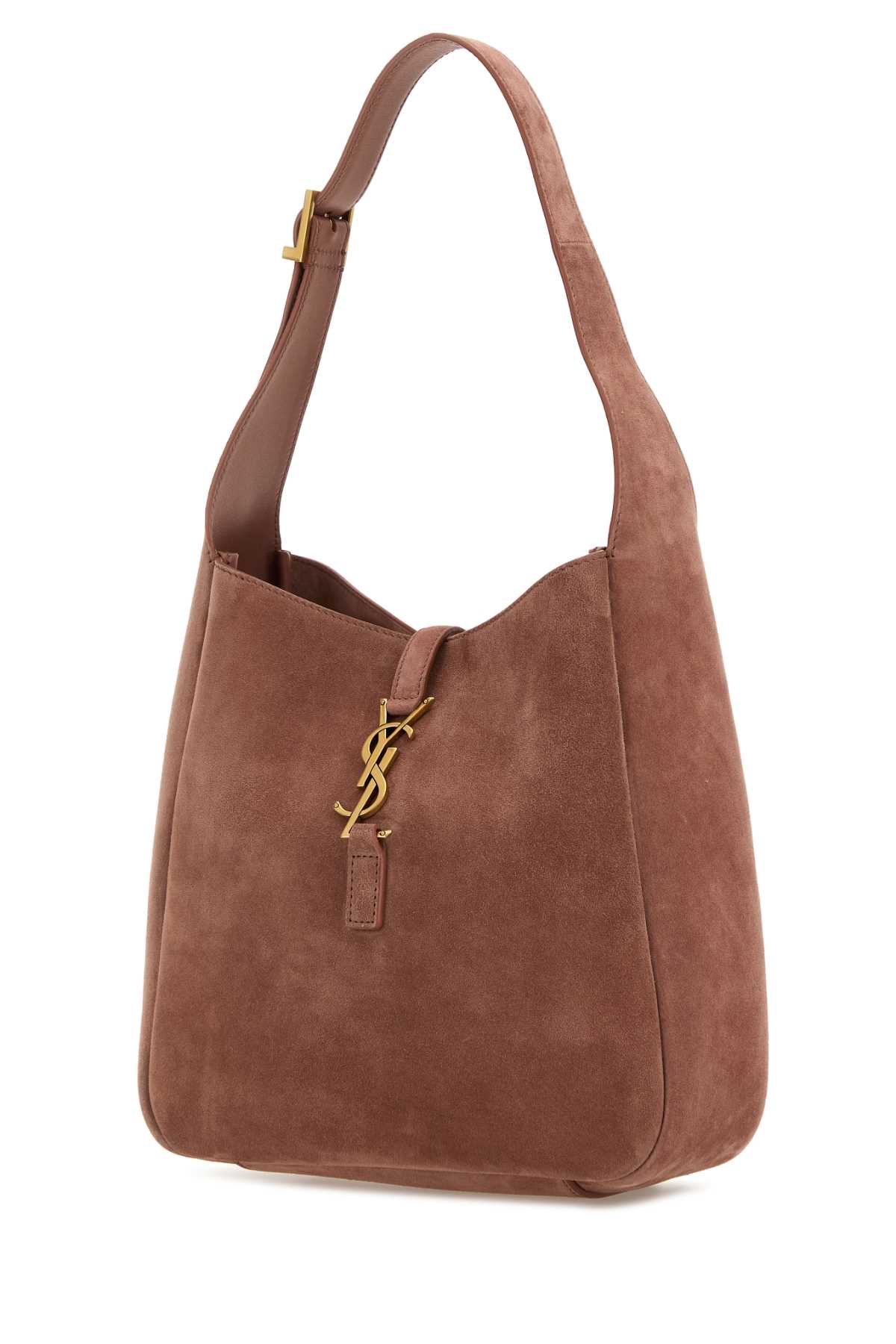 Saint Laurent Dark Pink Suede Small Le 5 Ã 7 Soft Shoulder Bag