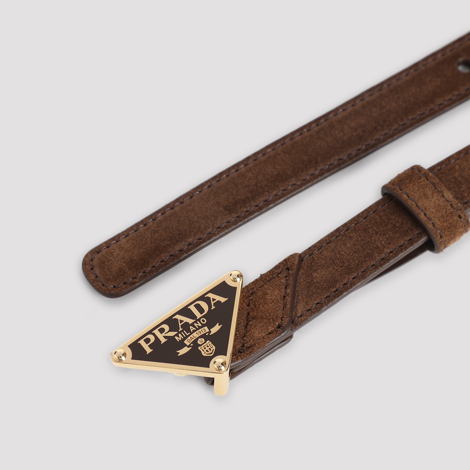 Prada Adjustable Strap Belt For Perfect Fit In Brown