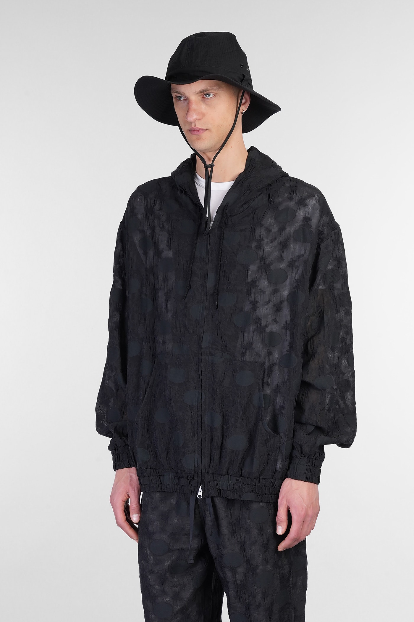 Shop Needles Casual Jacket In Black Polyamide Polyester
