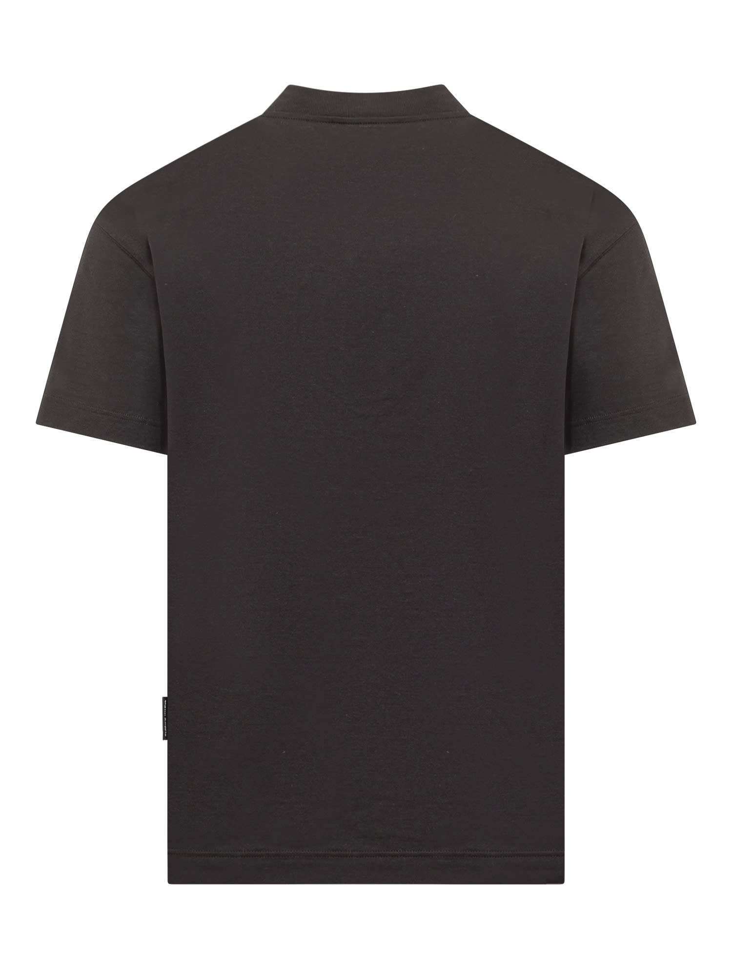 Shop Palm Angels T-shirt With  Monogram In Black Gunmetal