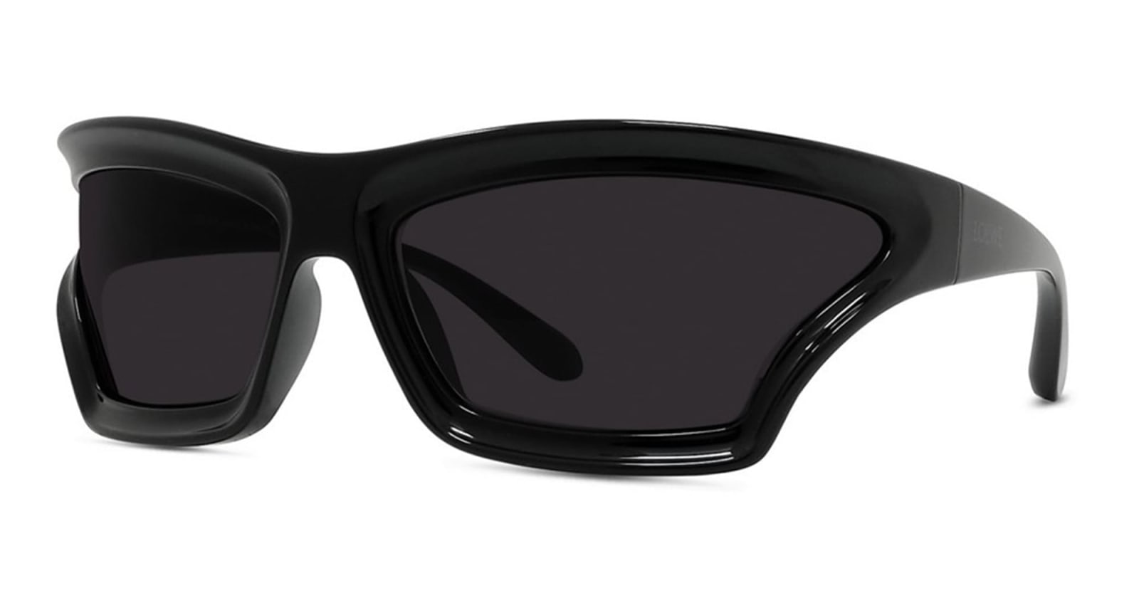 Shop Loewe Lw40143u - Solid Black Sunglasses