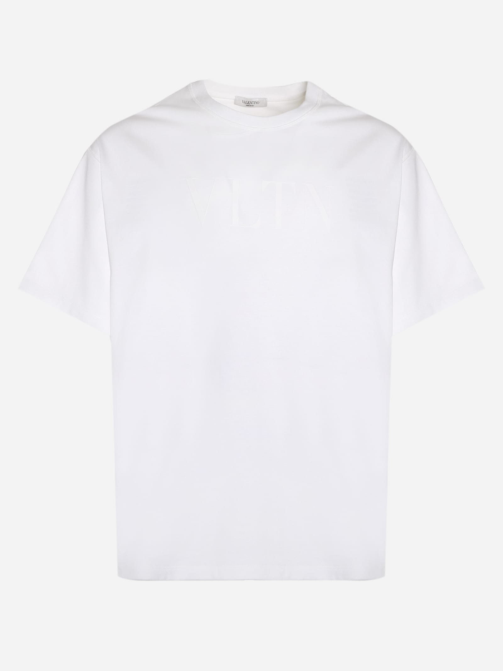 Valentino Cotton T-shirt With Tone-on-tone Vltn Print