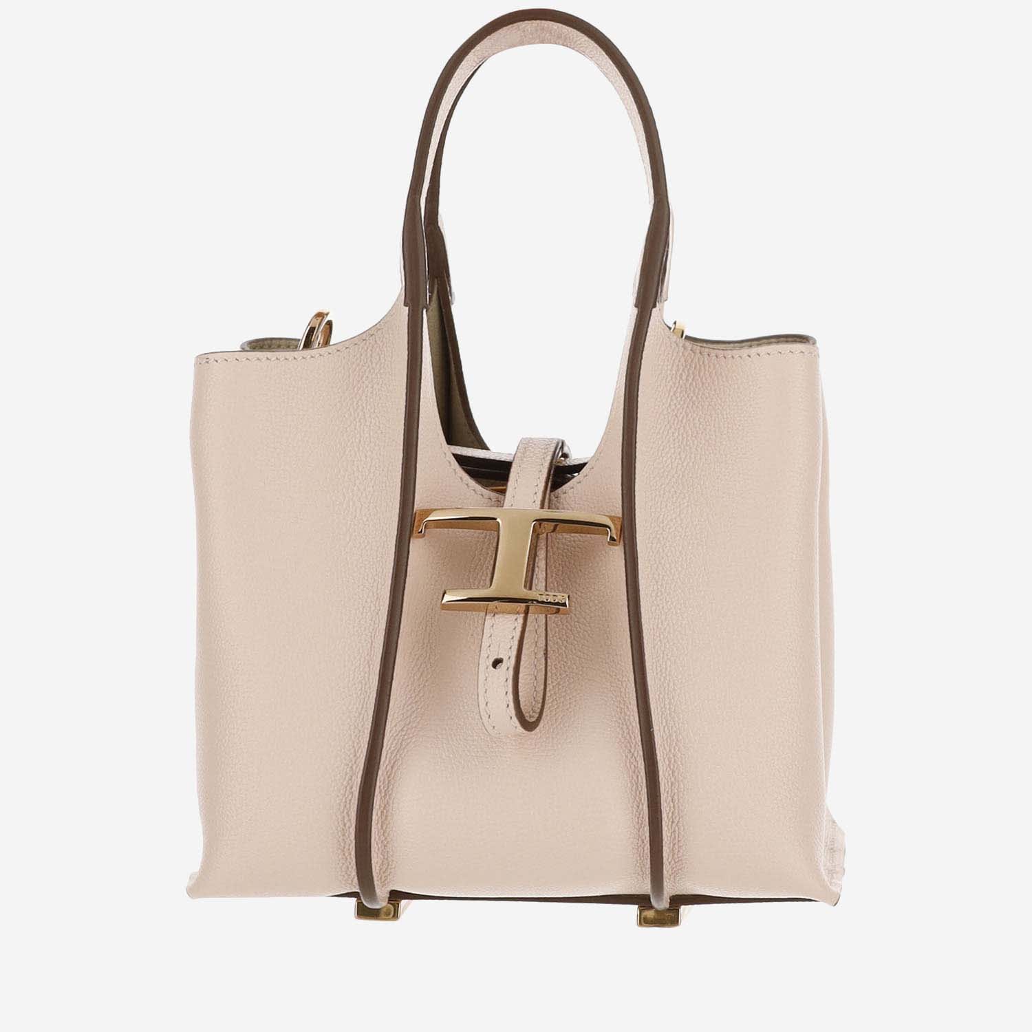 Shop Tod's Timeless Leather Mini T Bag In Pink