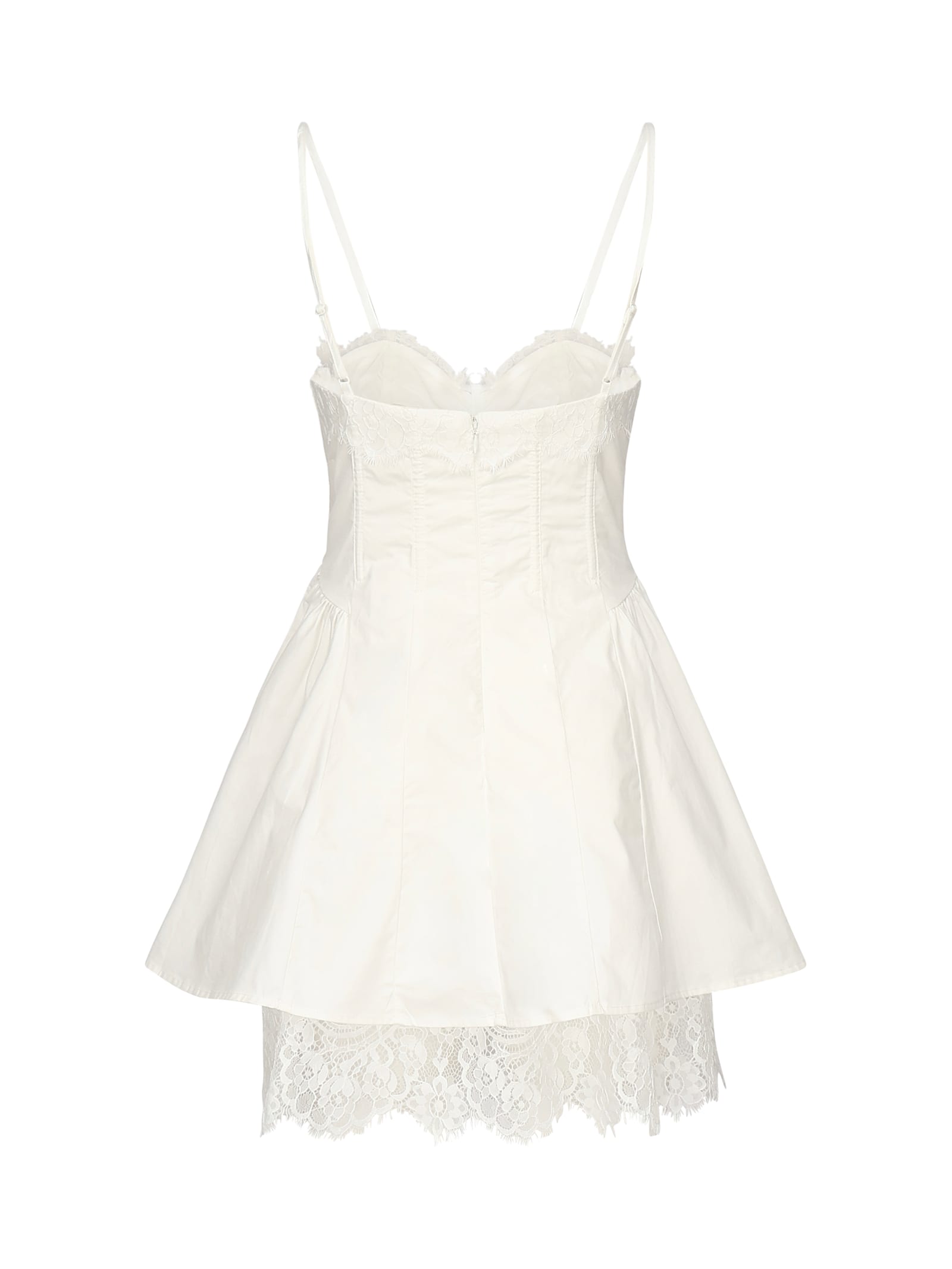 For Love & Lemons Shae Mini Dress In White