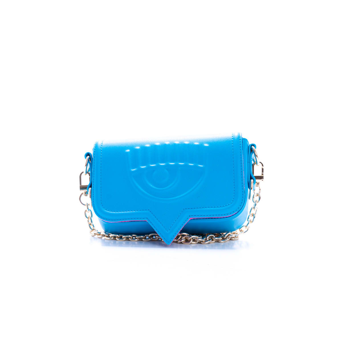 Chiara Ferragni Eyelike Small Bag In Light Blue