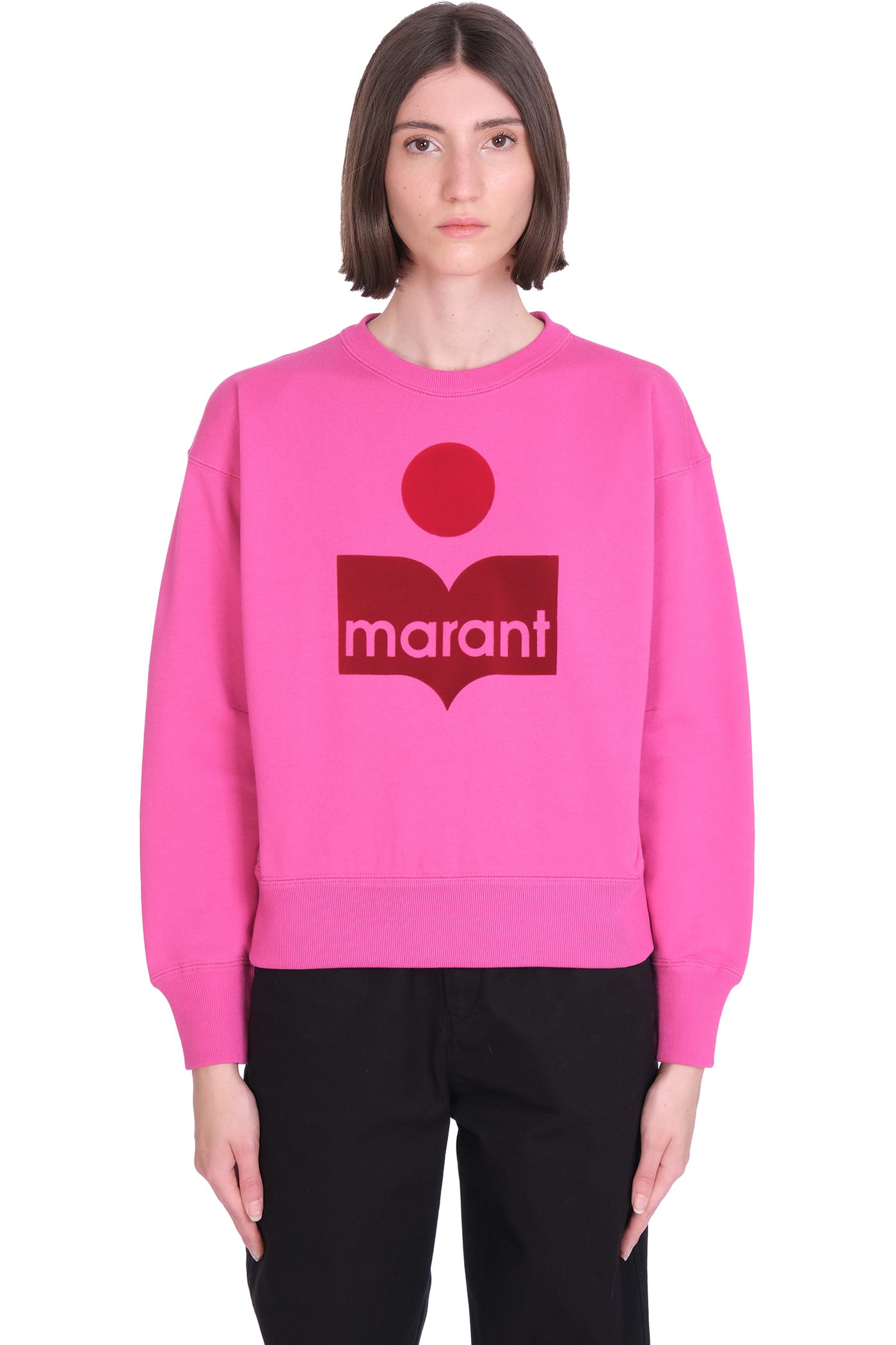 Isabel Marant Étoile Mobyli Sweatshirt In Fuxia Cotton