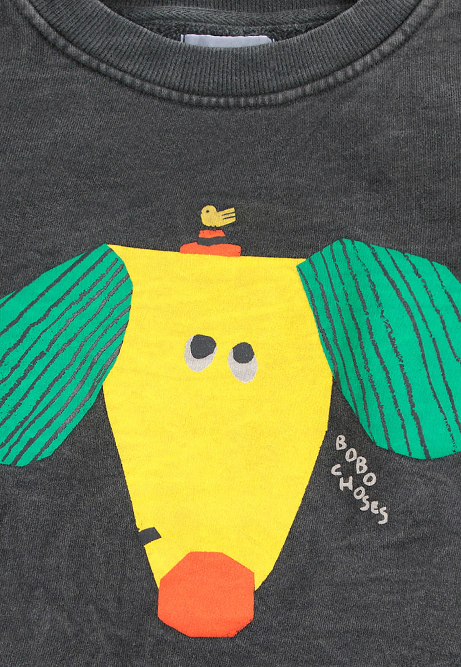 Bobo Choses Grey Sweatshirt For Kids With Dog Print In Grey