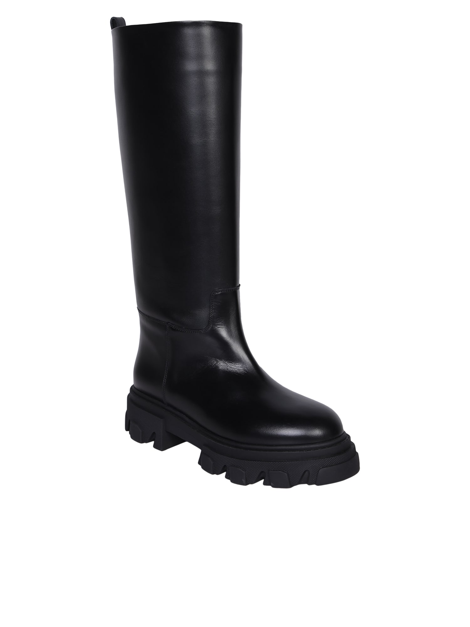 Shop Gia Borghini Pernio07 Black Boot In Green