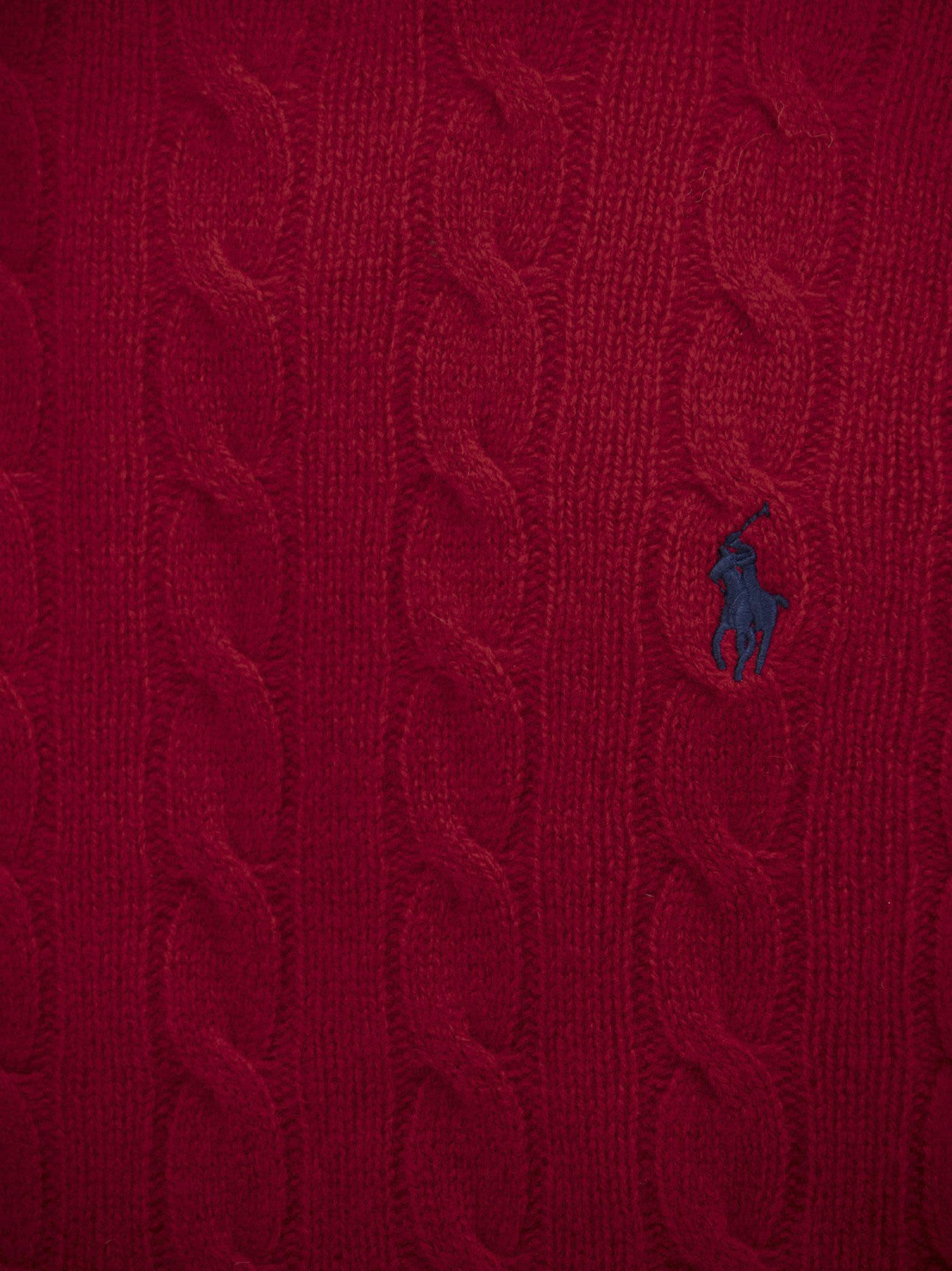 POLO RALPH LAUREN WOOL AND CASHMERE CABLE-KNIT SWEATER 