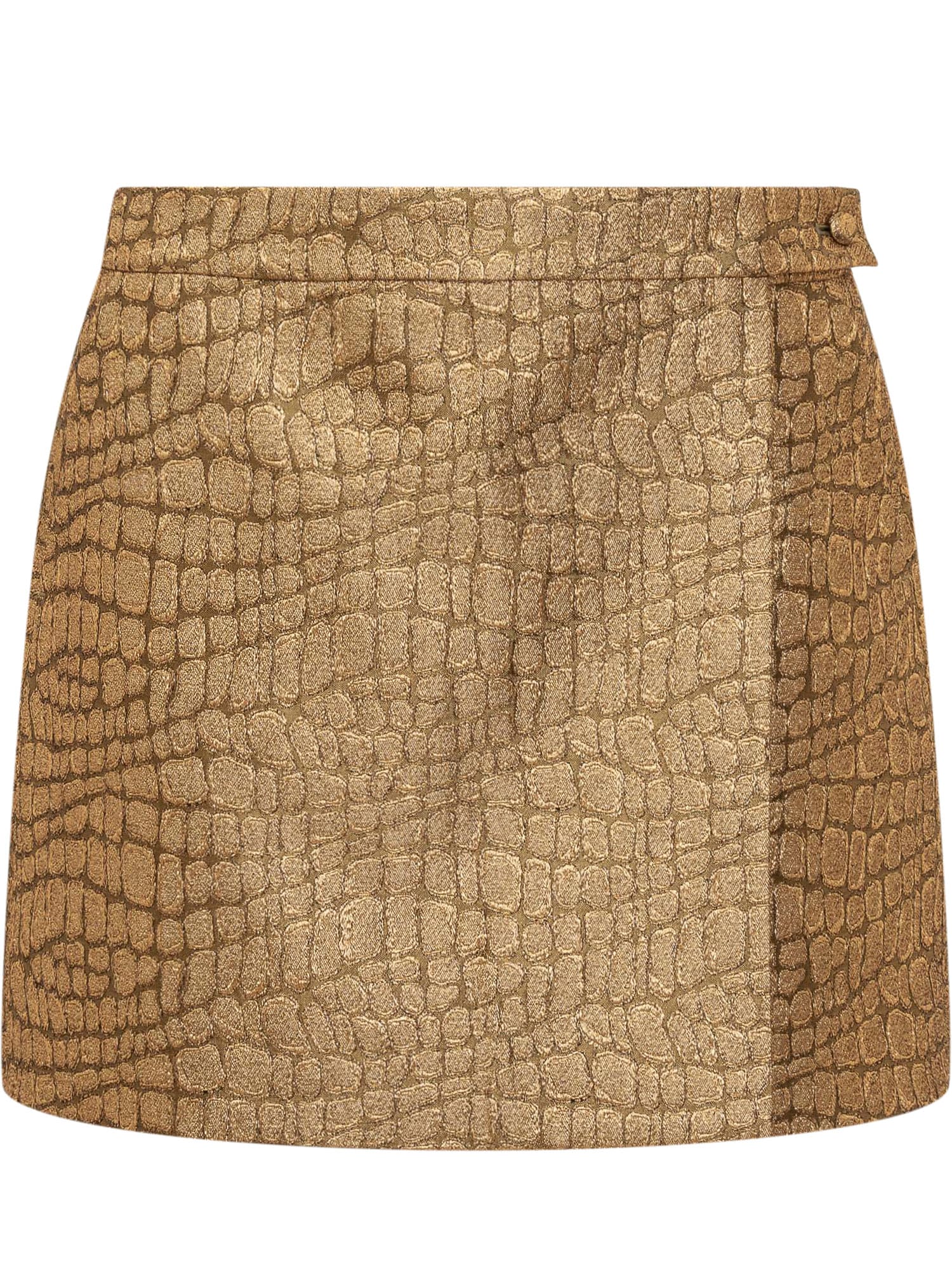 TOM FORD CROCO JACQUARD SKIRT