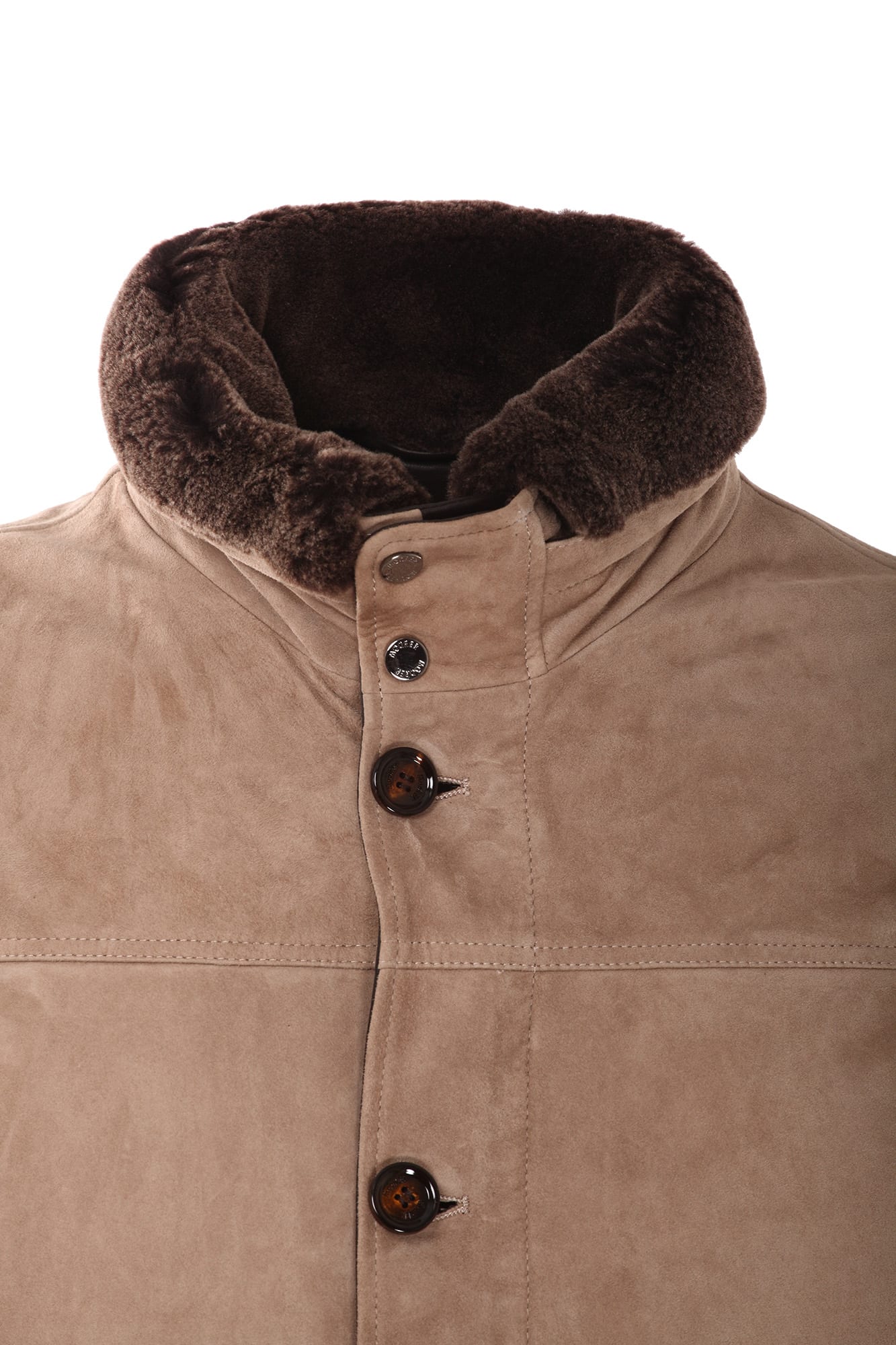 Shop Moorer Coats Beige