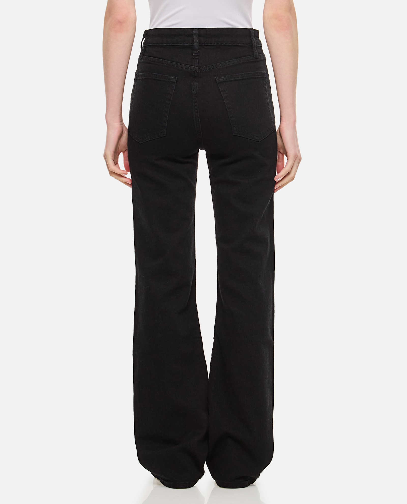 Shop Frame The Arrow Denim In Black