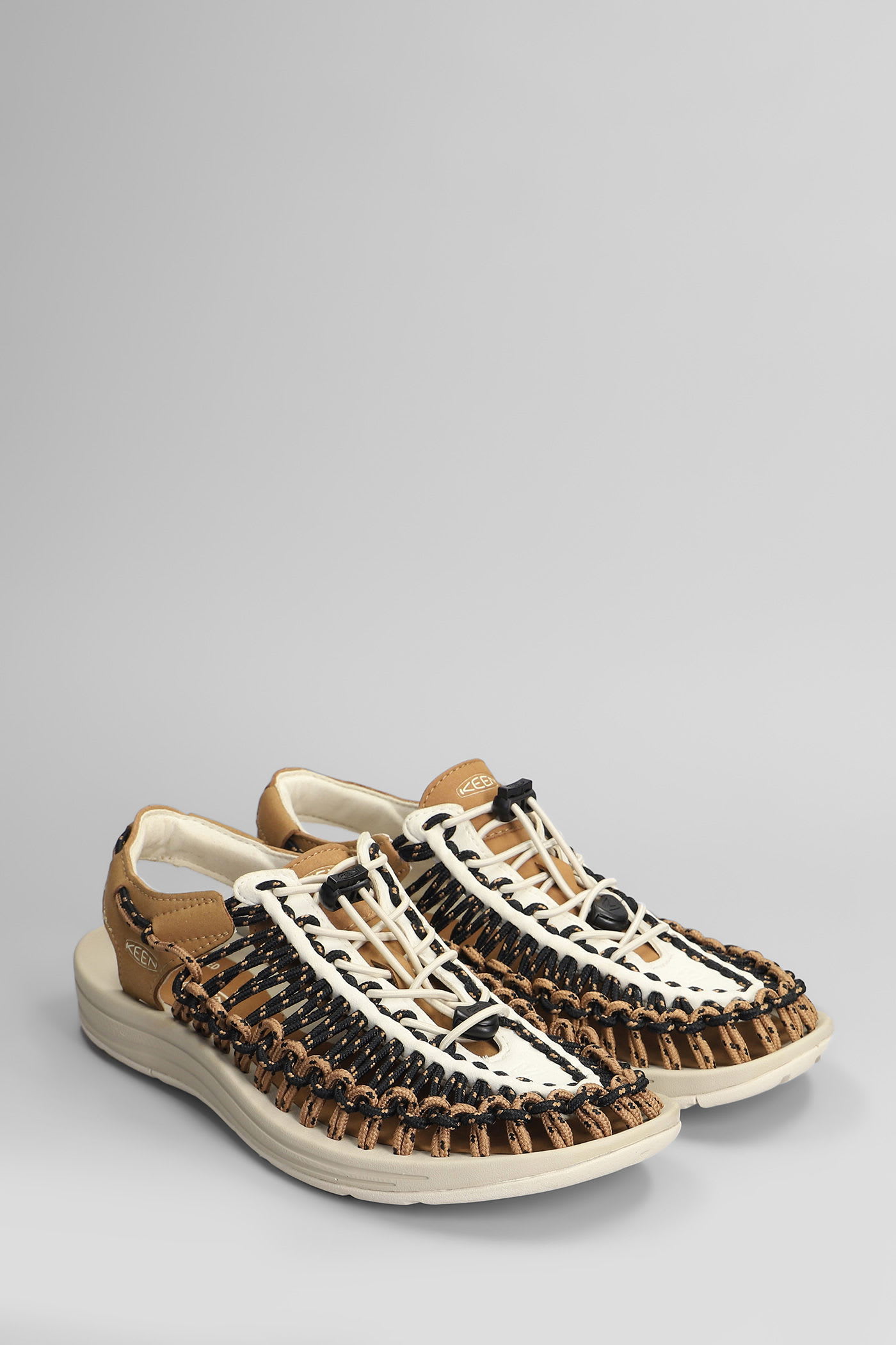 Keen Uneek M Sandals In Brown Suede And Fabric