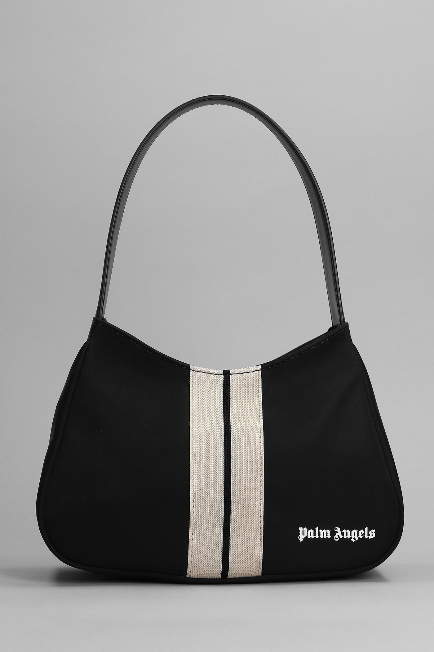 Palm Angels Shoulder Bag In Black Nylon