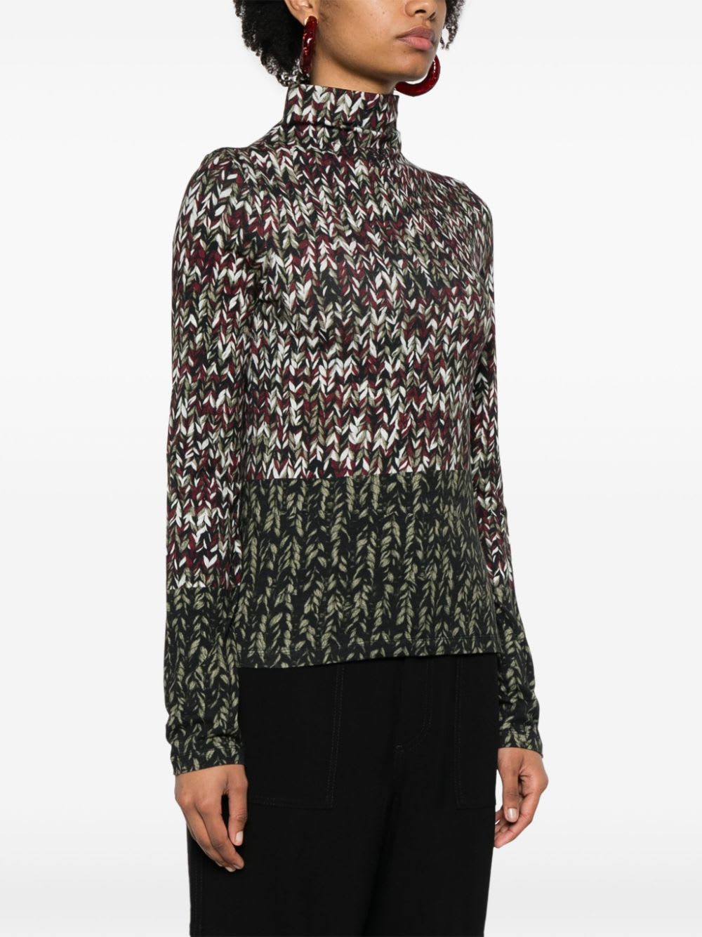 Loewe Cotton Long Sleeves T-shirt In Multicolour