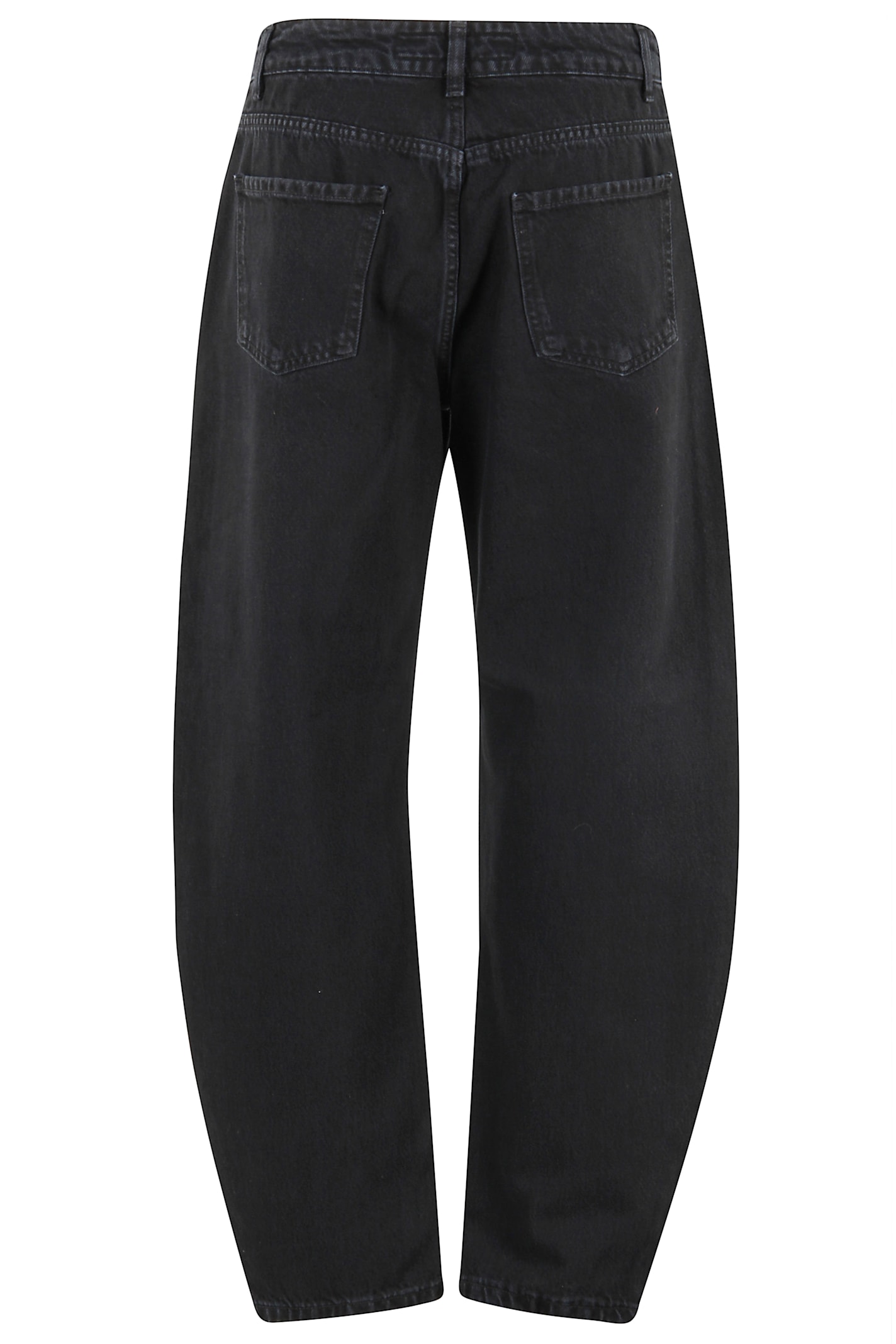 Federica Tosi Belt-loops Jeans In Black
