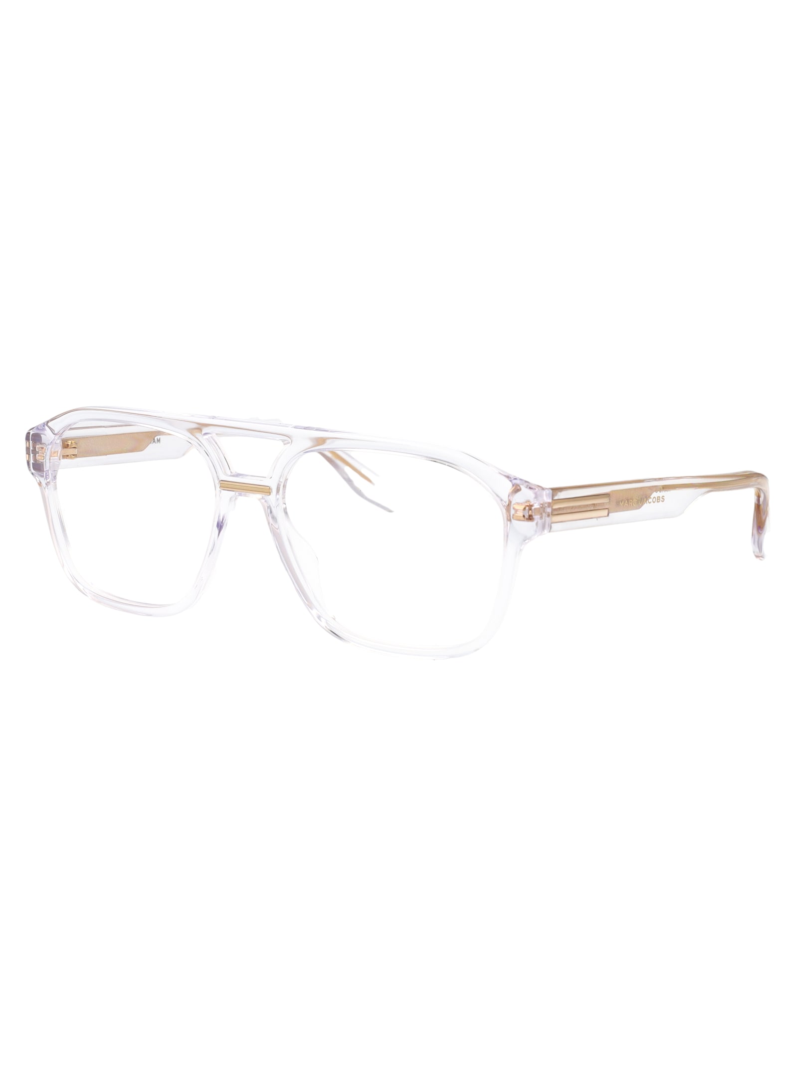 Marc Jacobs Crystal Acetate Glasses In Metallic
