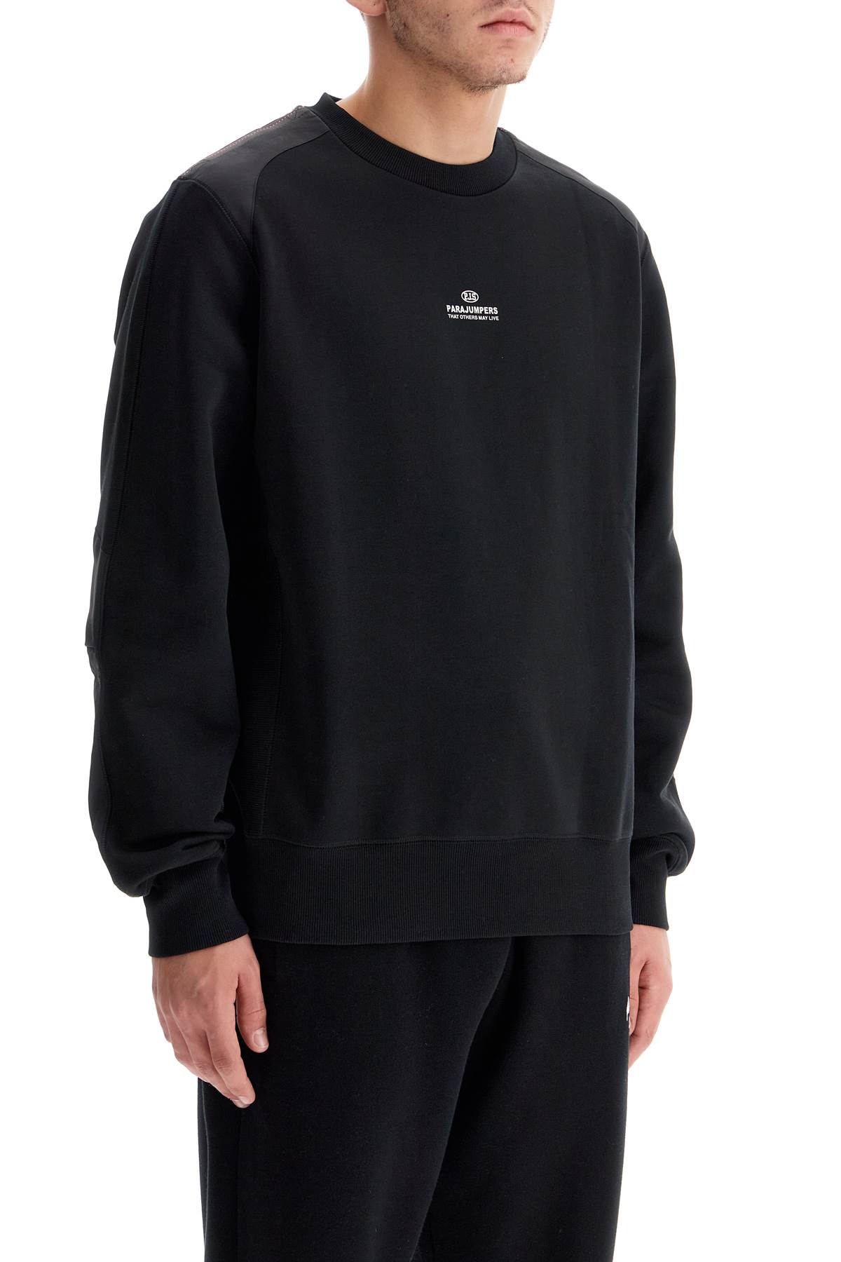 Shop Parajumpers Sabre Crewneck Sweat In Black (black)