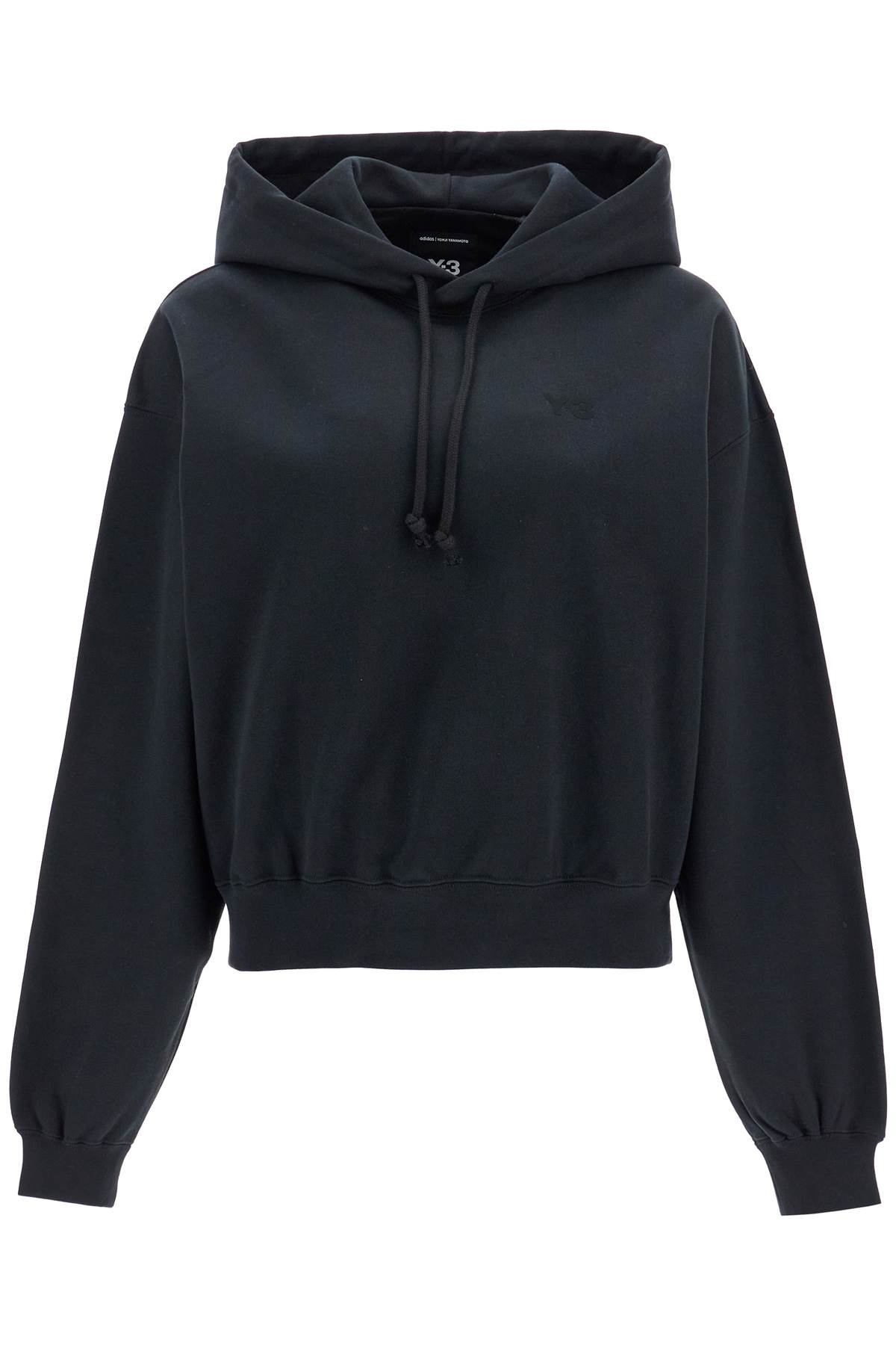 Shop Y-3 Boxy Hoodie With Hood In Black (black)