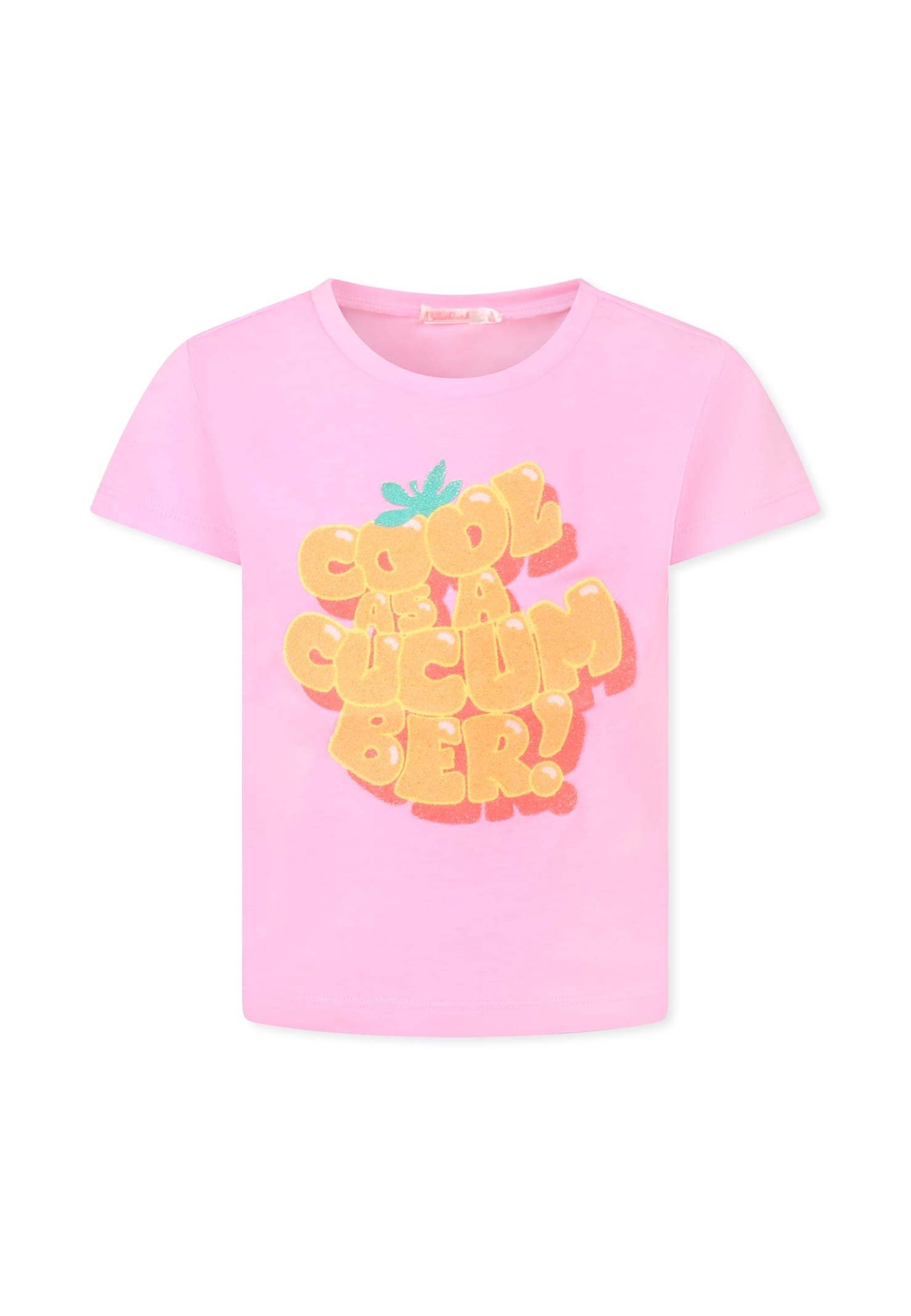 Billieblush Pink T-shirt For Girl With Writing