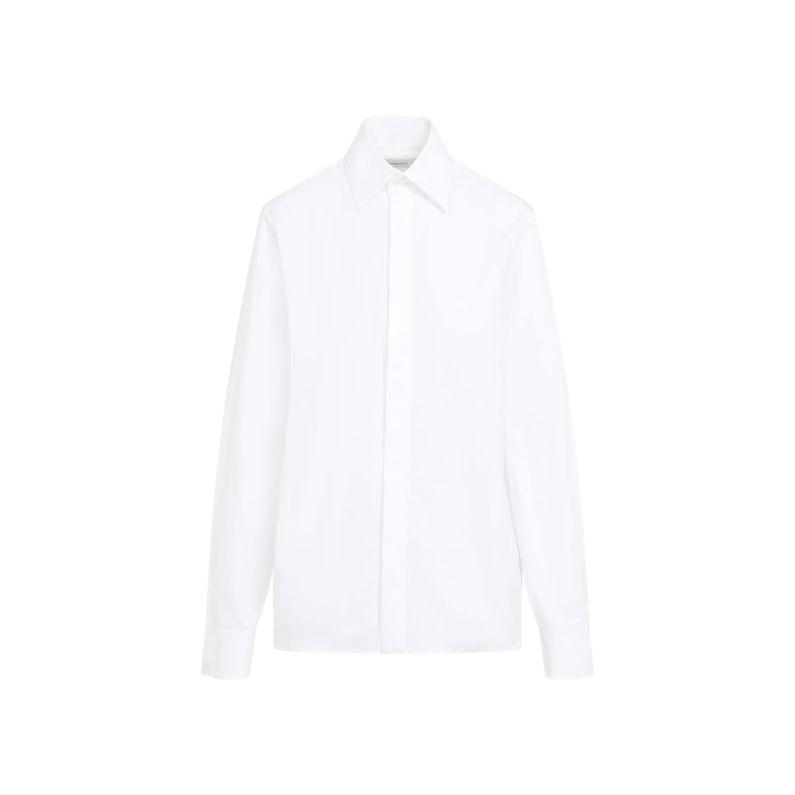 Shop Saint Laurent Cotton Shirt In Blanc