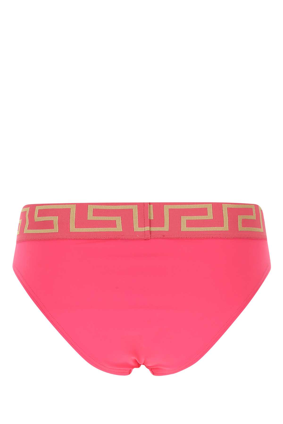 Shop Versace Fuchsia Stretch Nylon Swimming Brief In 1p580