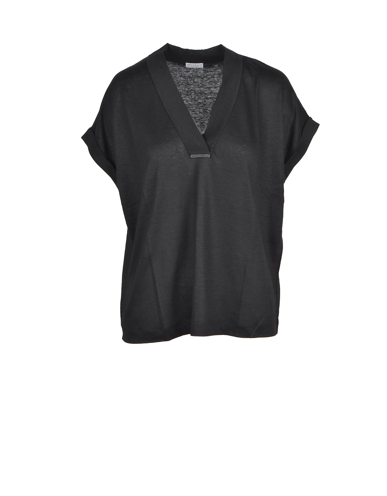 Brunello Cucinelli Womens Black T-shirt