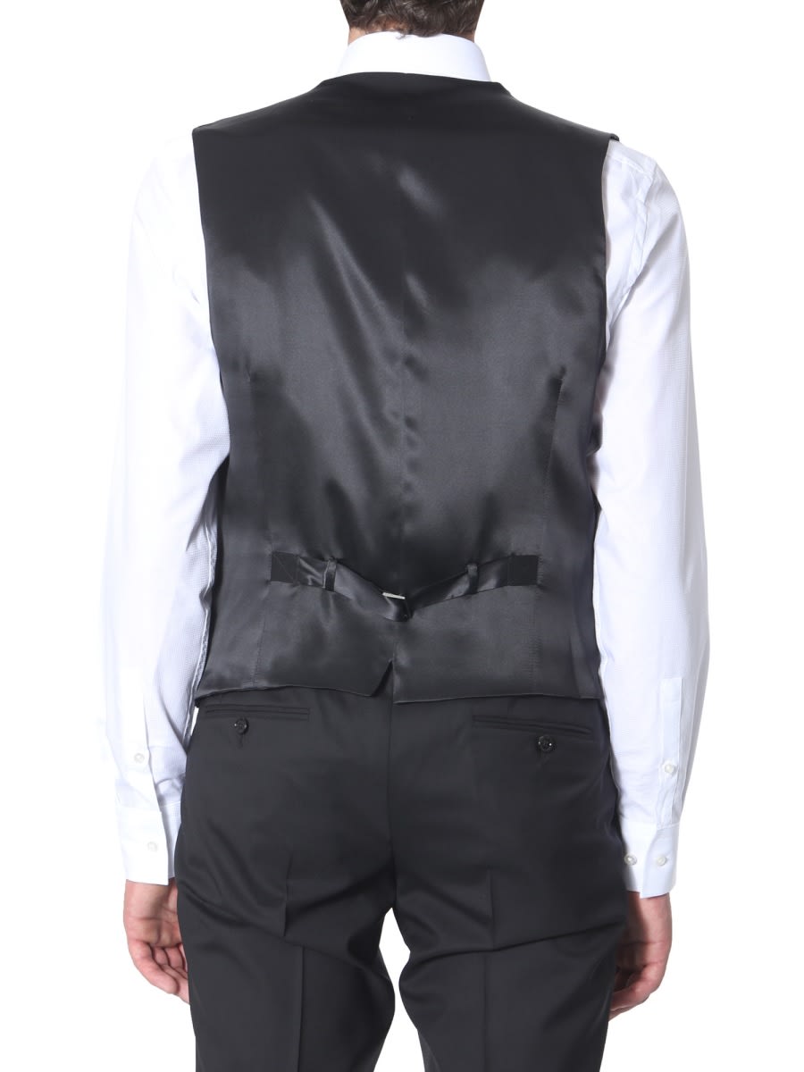 Shop Dolce & Gabbana Double-chest Vest In Grey