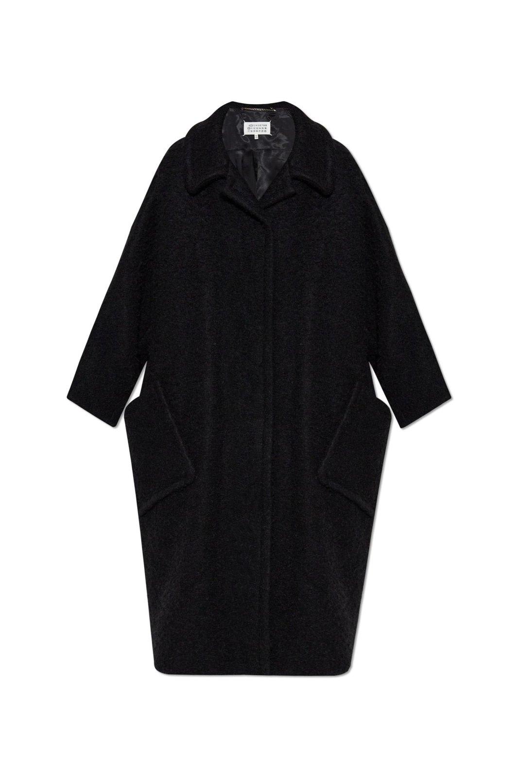 Bouclé Straight Hem Oversized Coat