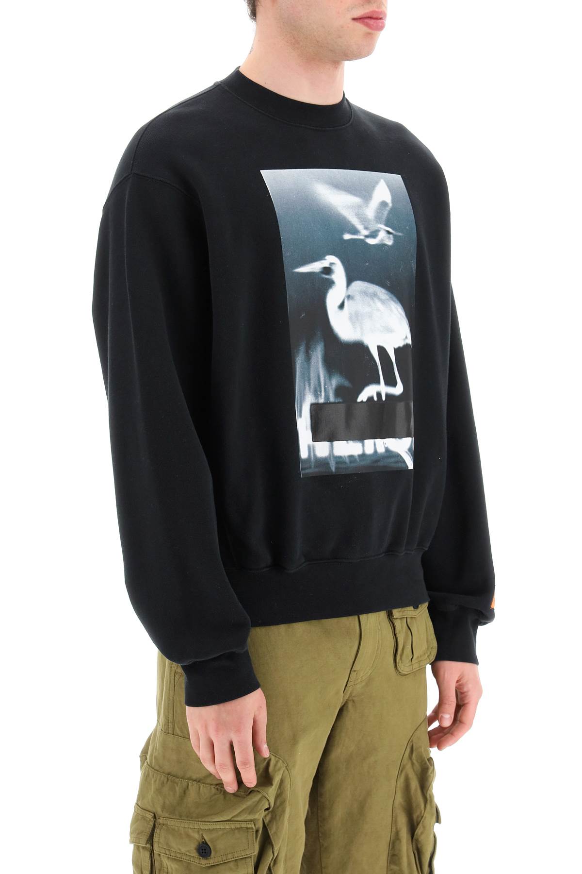 Shop Heron Preston Censored Sweatshirt In Black White