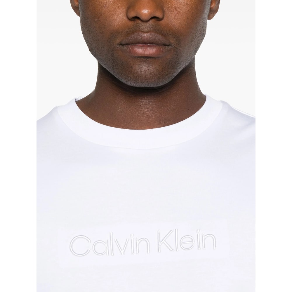 Calvin Klein T Shirt In Cotone In White