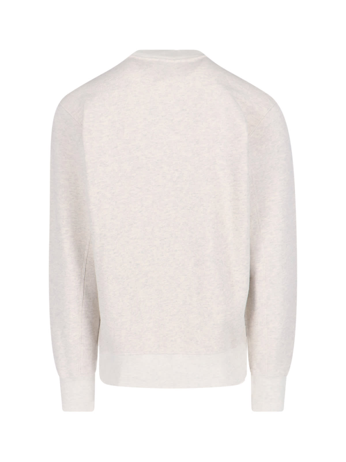 Autry Light Grey Cotton Sweatshirt With Embroidered Logo In Neutral