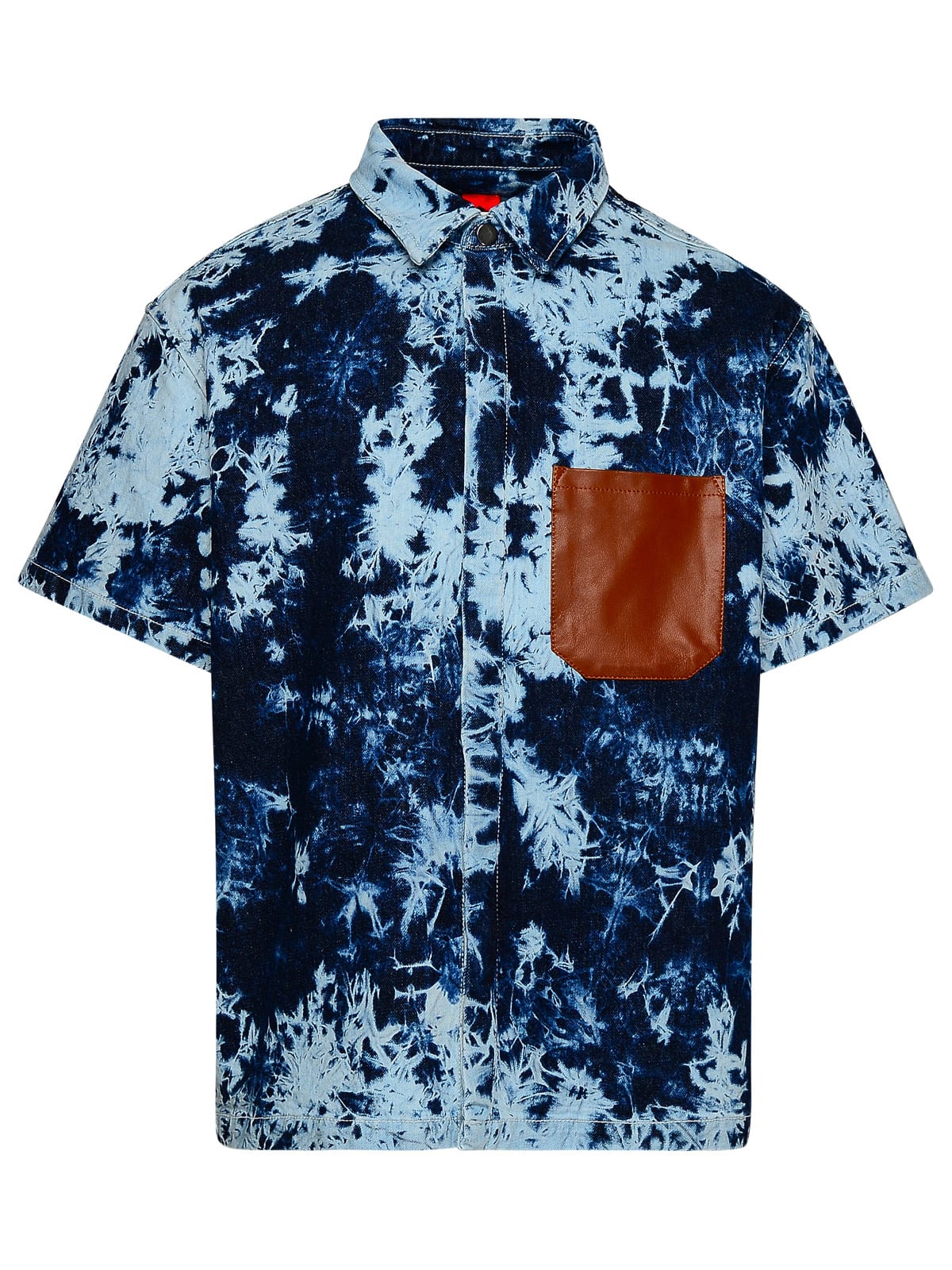 Blue Cotton Blend Shirt