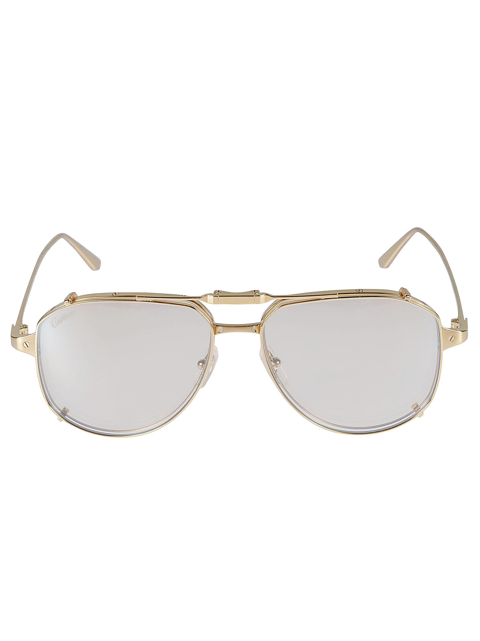 Cartier Santos De Glasses In Gold | ModeSens