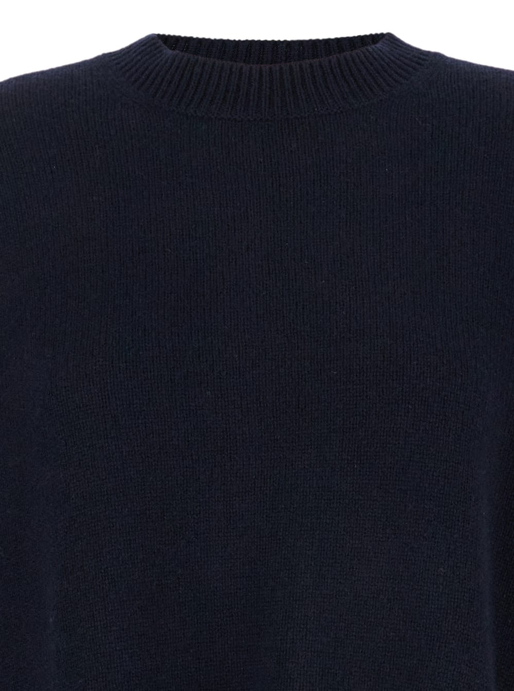 Shop Allude Blue Relaxed Crewneck Sweater In Cashmere Woman